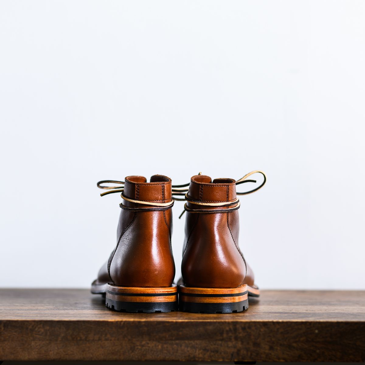 Photo by ABPhoto on October 1, 2024 of the Parkhurst The Allen in Tempesti Cognac Veg Tan.