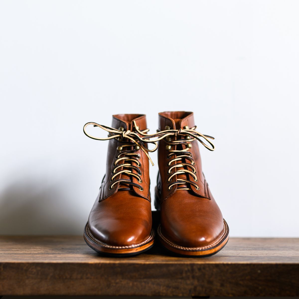 Photo by ABPhoto on October 1, 2024 of the Parkhurst The Allen in Tempesti Cognac Veg Tan.