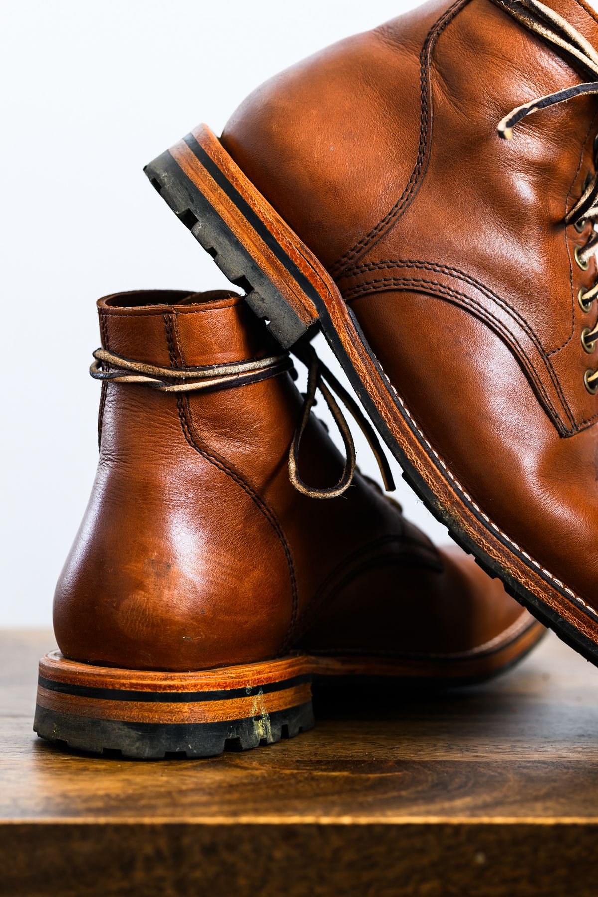 Photo by ABPhoto on November 2, 2024 of the Parkhurst The Allen in Tempesti Cognac Veg Tan.