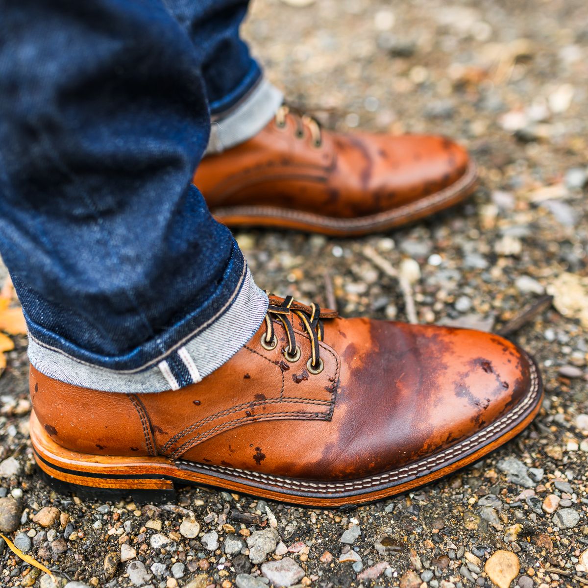 Photo by ABPhoto on November 1, 2024 of the Parkhurst The Allen in Tempesti Cognac Veg Tan.