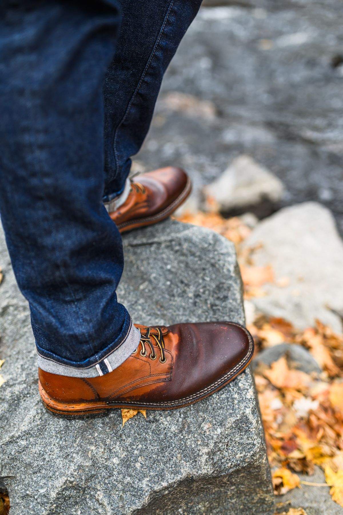 Photo by ABPhoto on November 1, 2024 of the Parkhurst The Allen in Tempesti Cognac Veg Tan.
