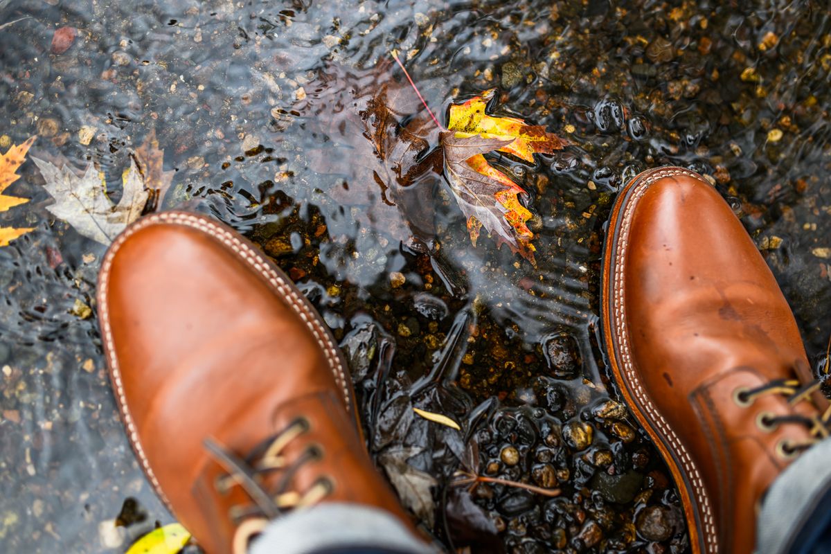 Photo by ABPhoto on November 1, 2024 of the Parkhurst The Allen in Tempesti Cognac Veg Tan.