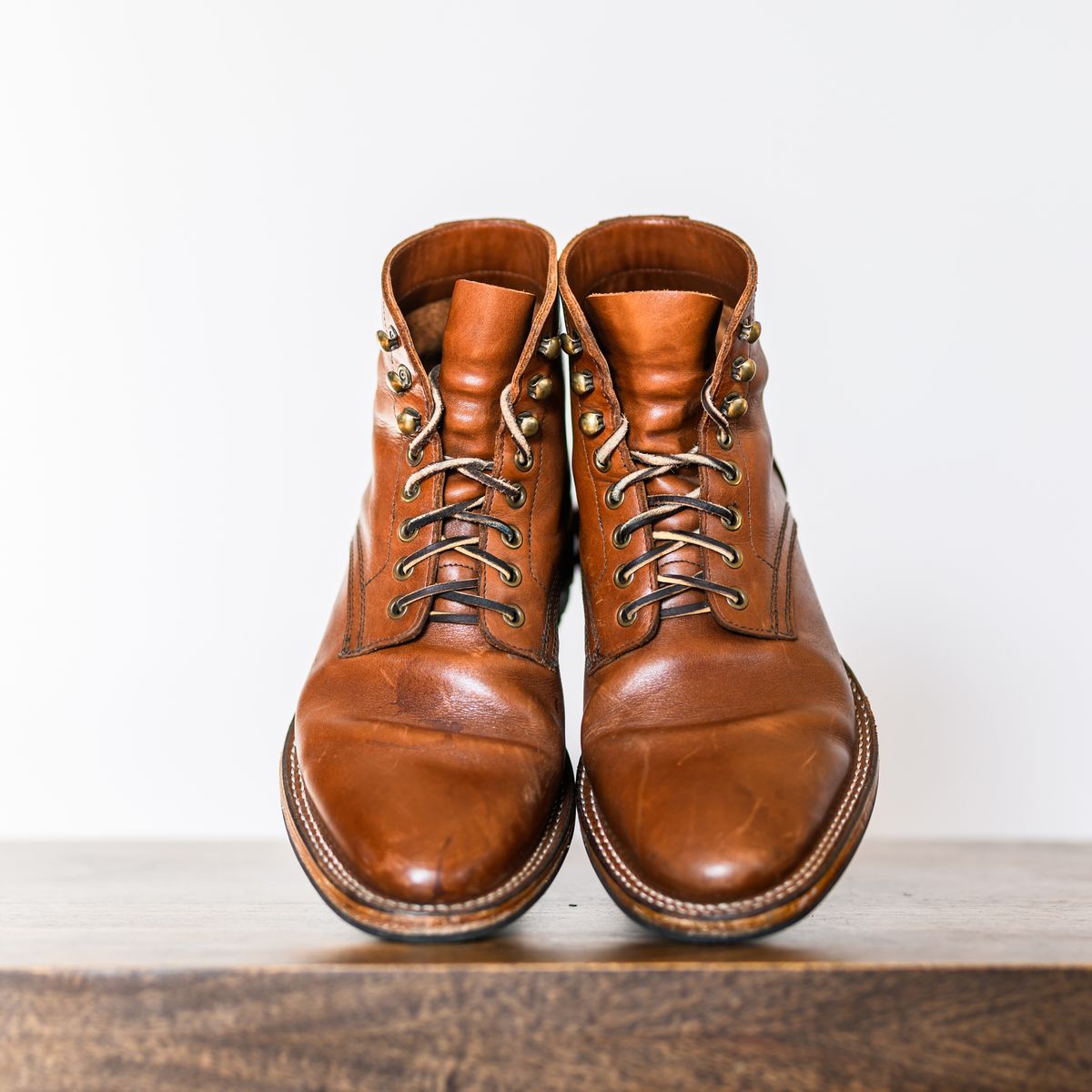 Photo by ABPhoto on December 2, 2024 of the Parkhurst The Allen in Tempesti Cognac Veg Tan.