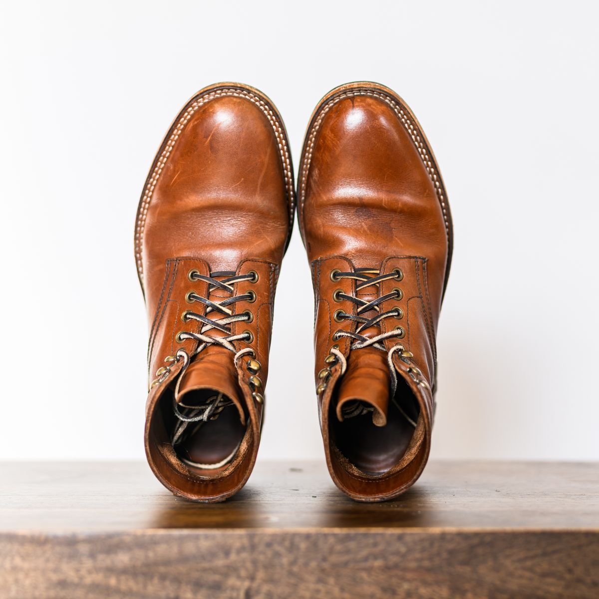 Photo by ABPhoto on December 2, 2024 of the Parkhurst The Allen in Tempesti Cognac Veg Tan.