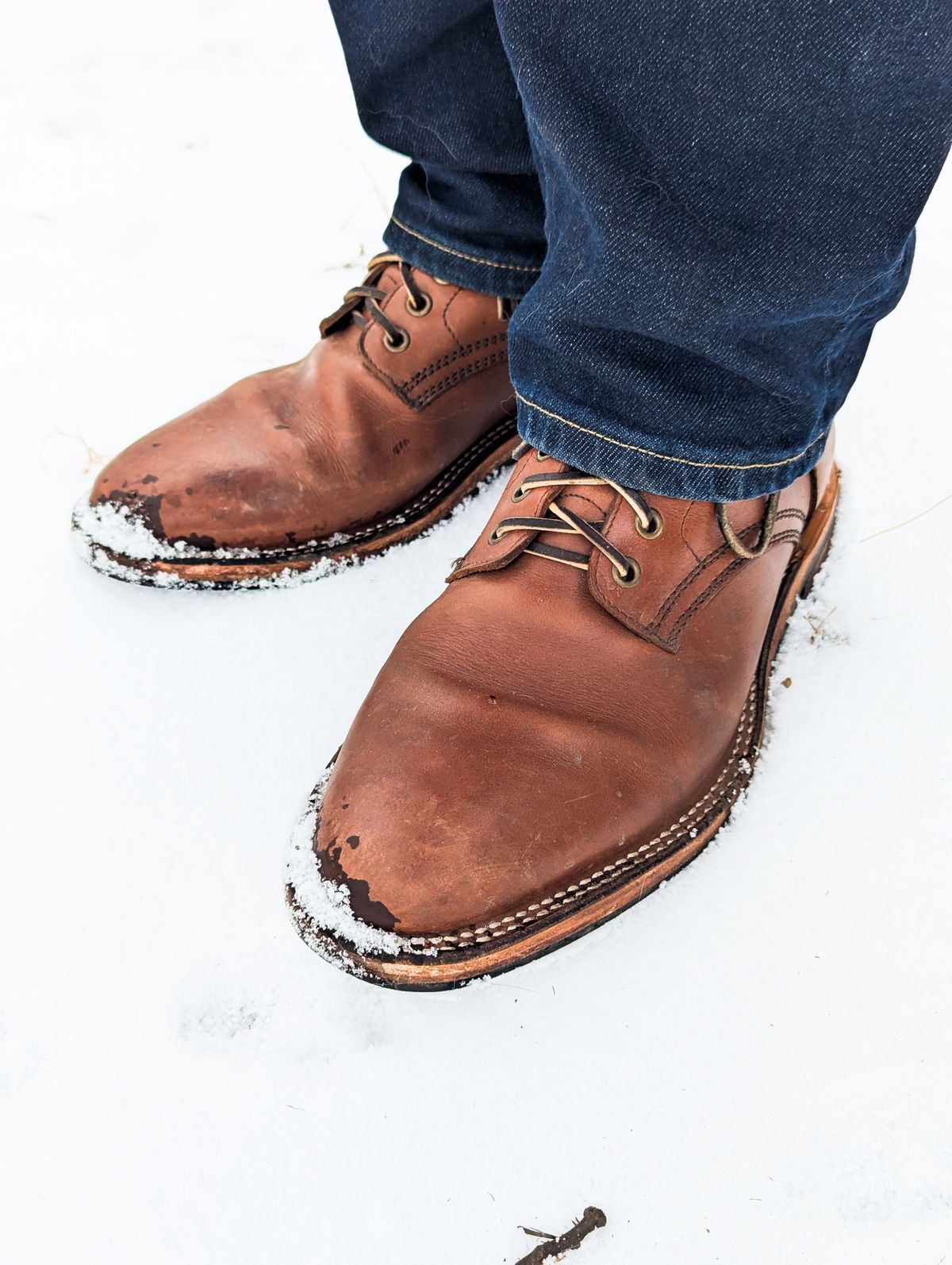 Photo by ABPhoto on February 3, 2025 of the Parkhurst The Allen in Tempesti Cognac Veg Tan.