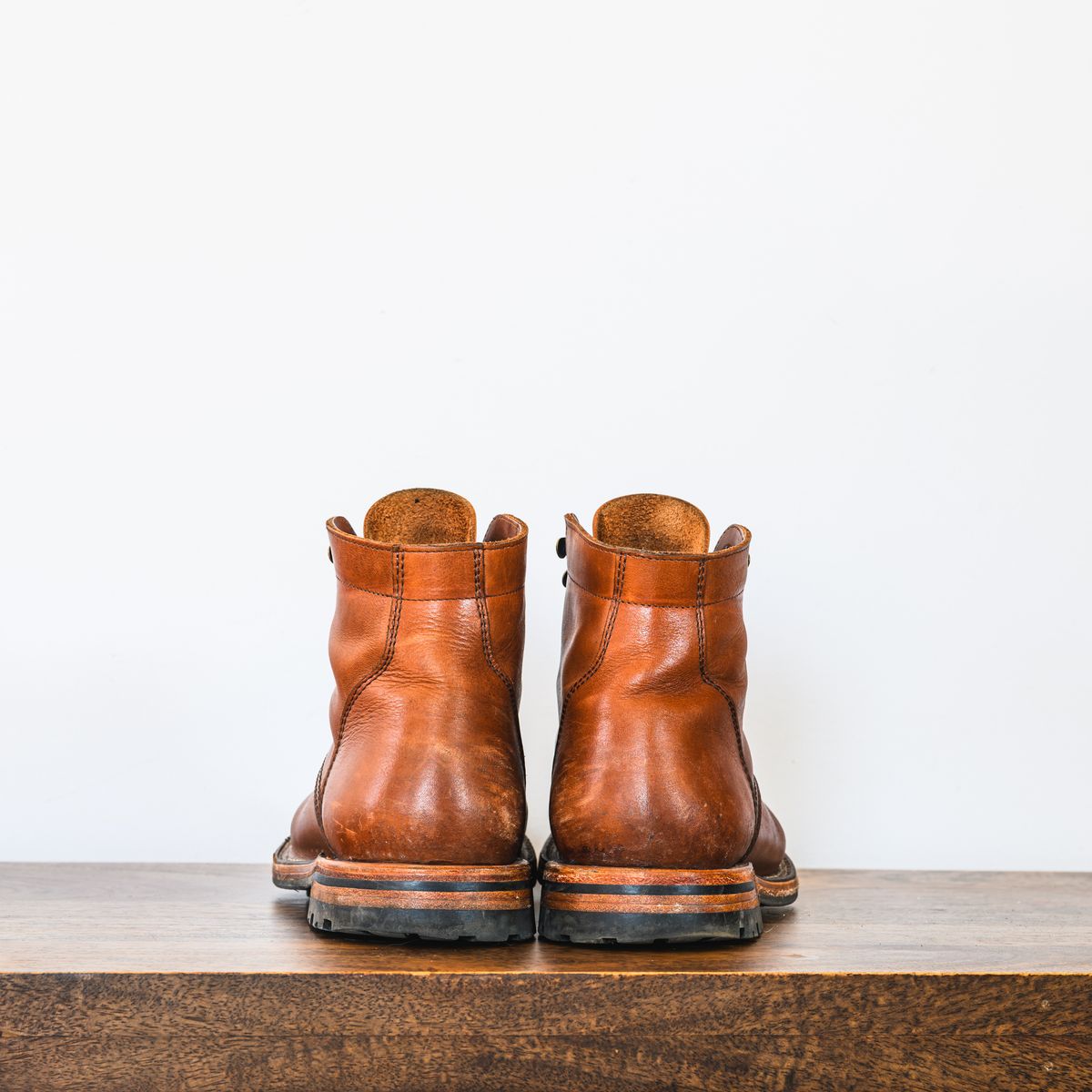 Photo by ABPhoto on March 1, 2025 of the Parkhurst The Allen in Tempesti Cognac Veg Tan.
