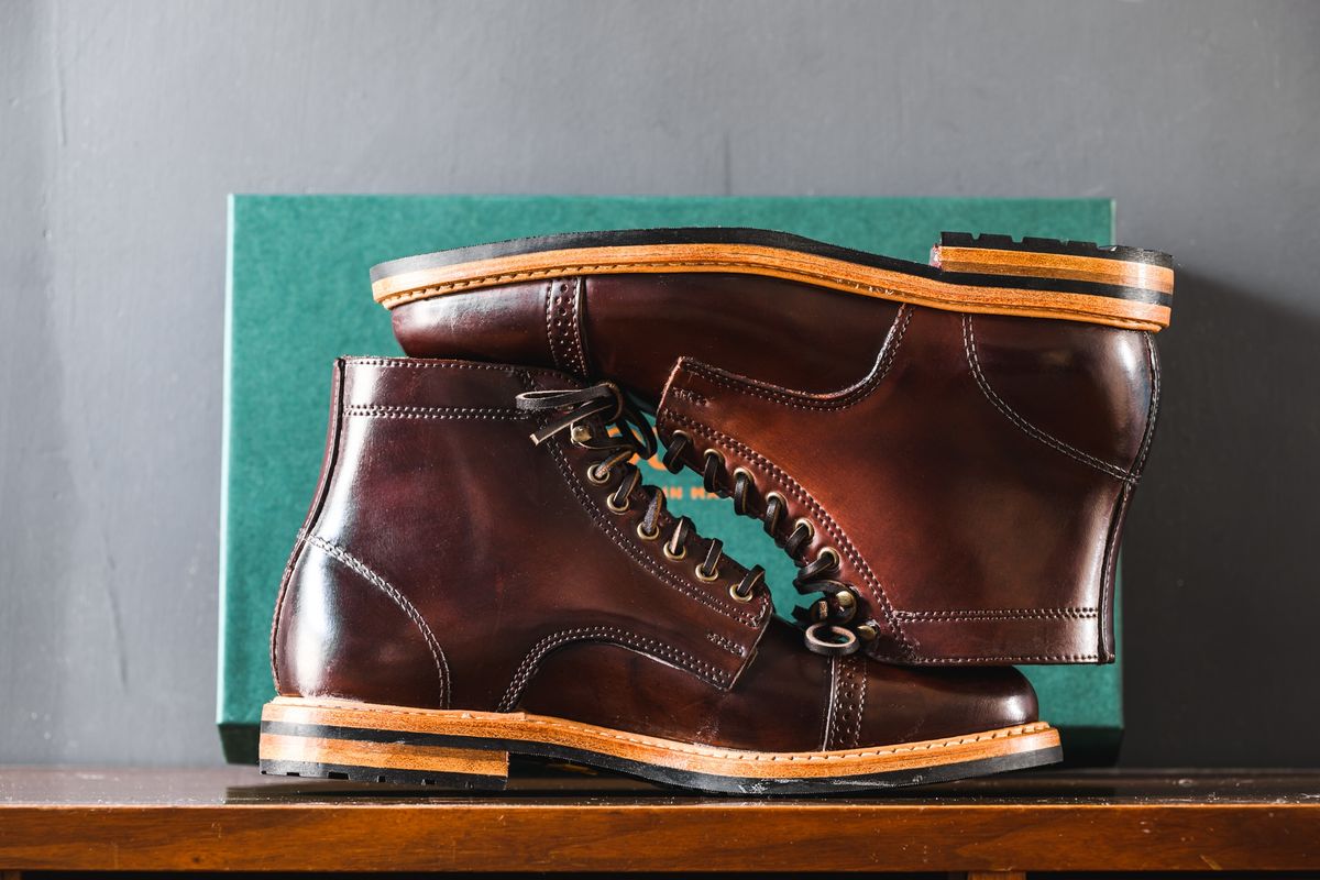 Photo by ABPhoto on March 23, 2023 of the Rancourt & Co. Porter Boot in Horween Espresso Shell Cordovan.