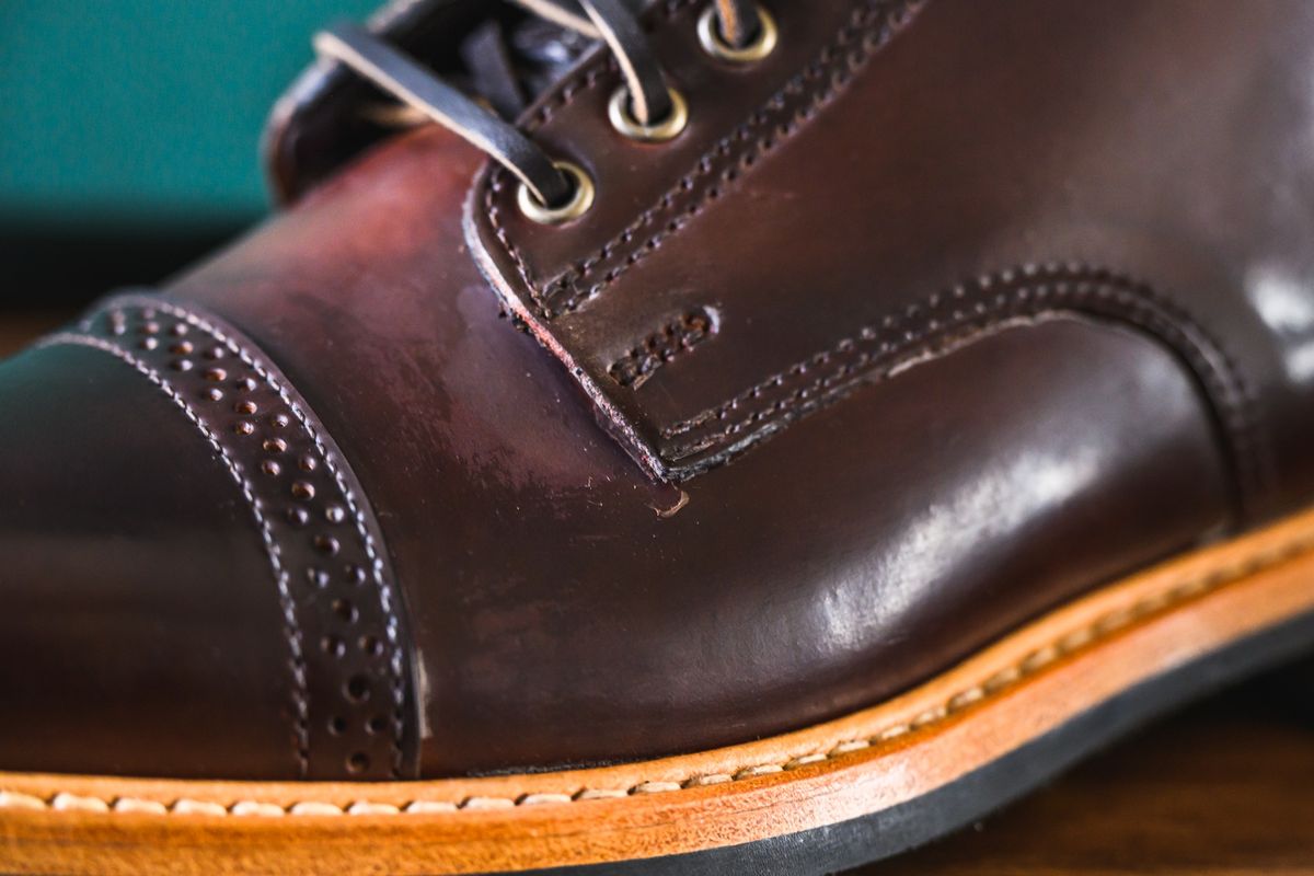 Photo by ABPhoto on March 23, 2023 of the Rancourt & Co. Porter Boot in Horween Espresso Shell Cordovan.