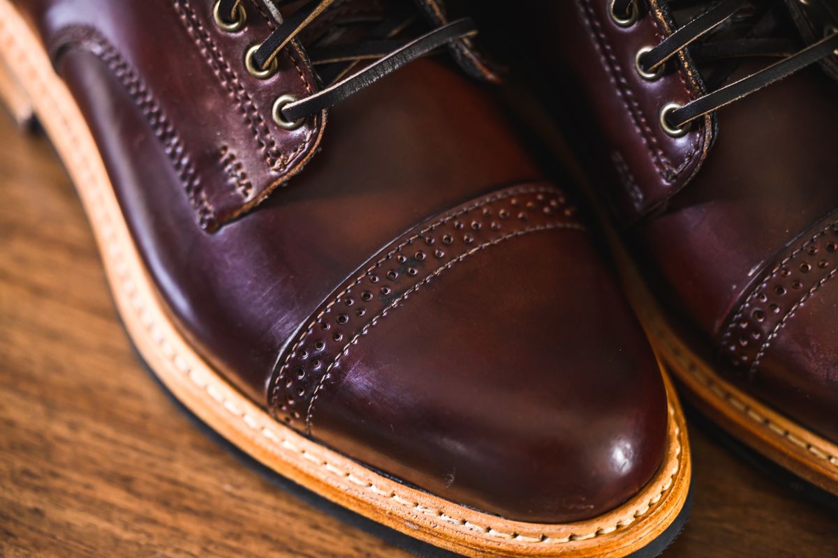 Photo by ABPhoto on March 23, 2023 of the Rancourt & Co. Porter Boot in Horween Espresso Shell Cordovan.