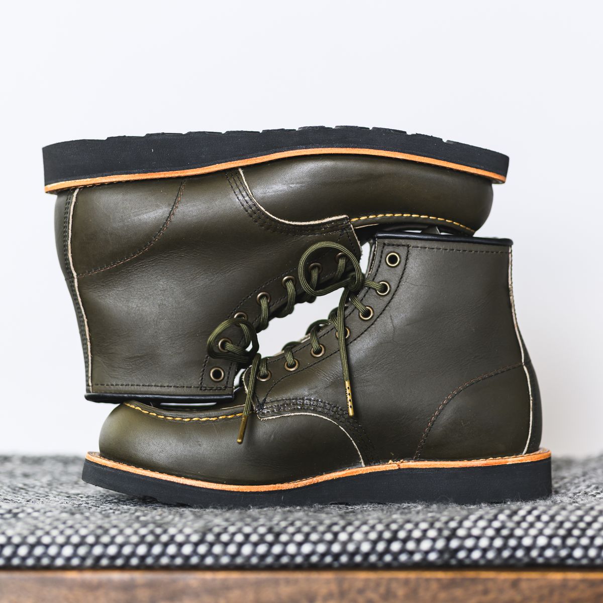 Photo by ABPhoto on October 1, 2023 of the Red Wing 6-Inch Classic Moc in S.B. Foot Alpine Portage.
