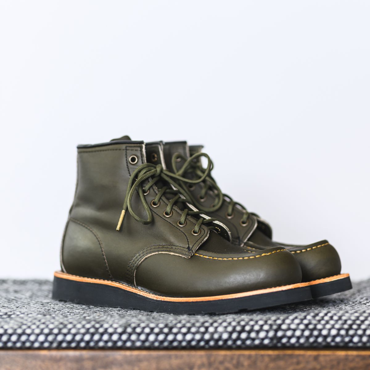Photo by ABPhoto on October 1, 2023 of the Red Wing 6-Inch Classic Moc in S.B. Foot Alpine Portage.