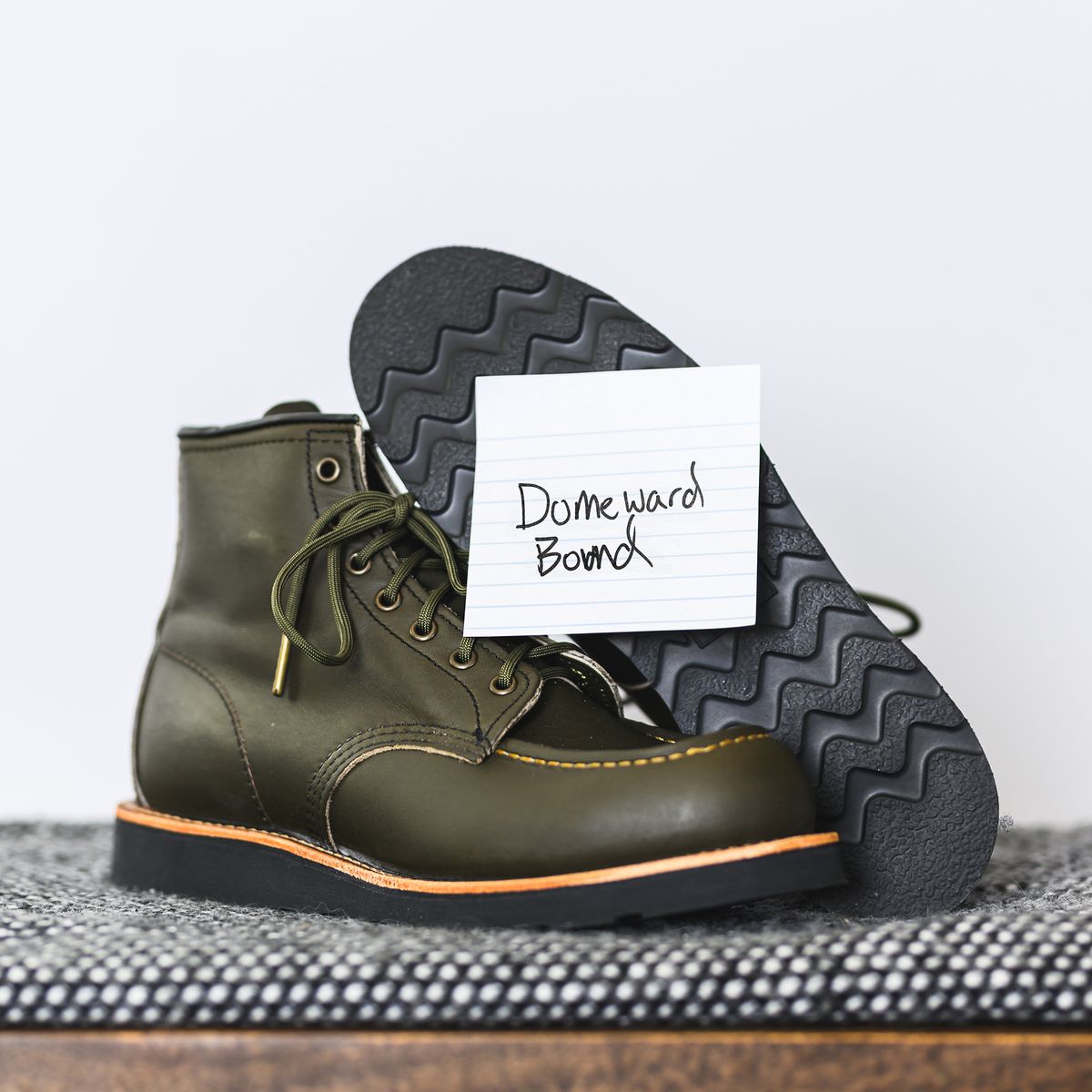 Photo by ABPhoto on October 1, 2023 of the Red Wing 6-Inch Classic Moc in S.B. Foot Alpine Portage.