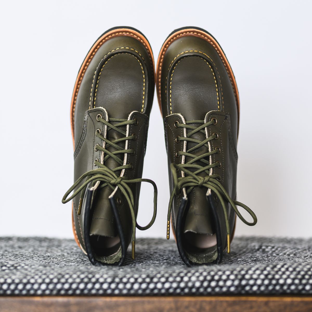 Photo by ABPhoto on October 1, 2023 of the Red Wing 6-Inch Classic Moc in S.B. Foot Alpine Portage.