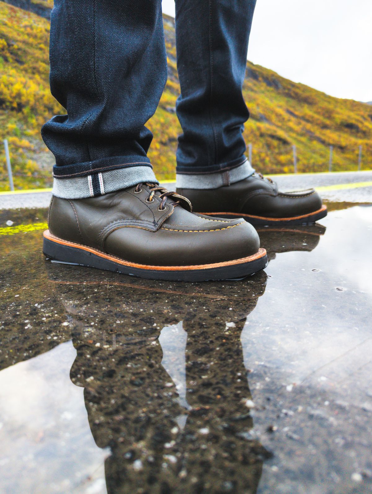 Photo by ABPhoto on October 1, 2023 of the Red Wing 6-Inch Classic Moc in S.B. Foot Alpine Portage.