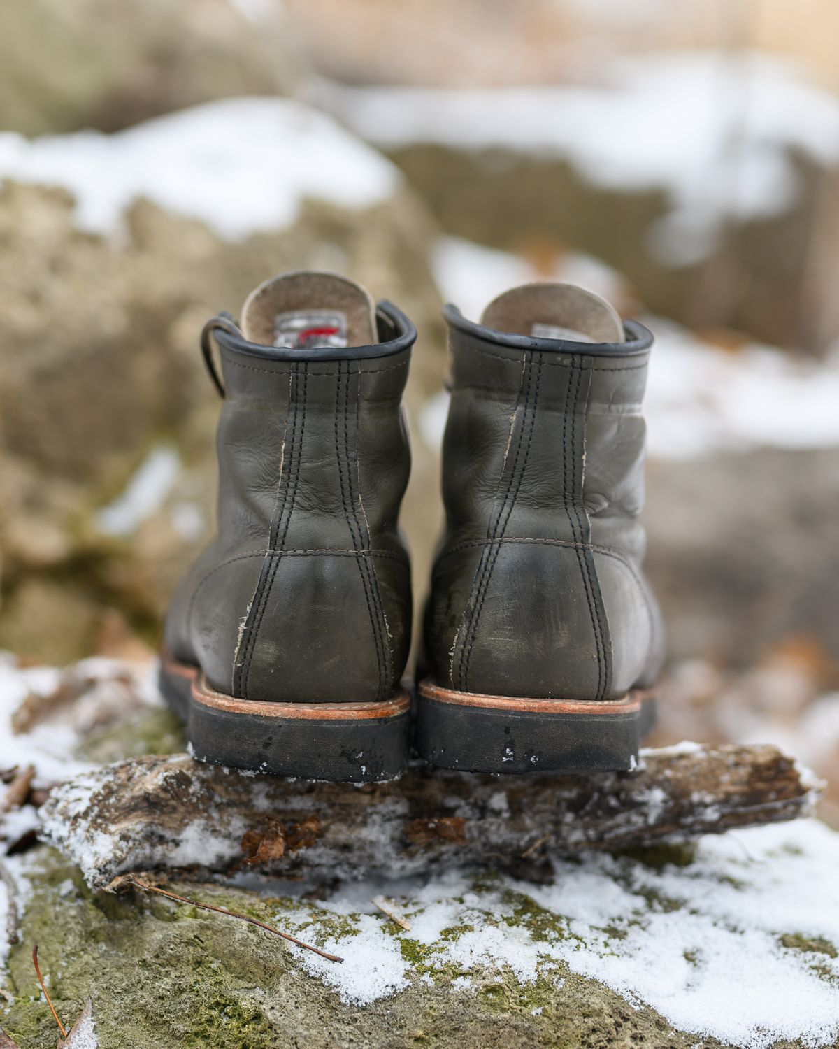 Photo by ABPhoto on January 1, 2024 of the Red Wing 6-Inch Classic Moc in S.B. Foot Alpine Portage.
