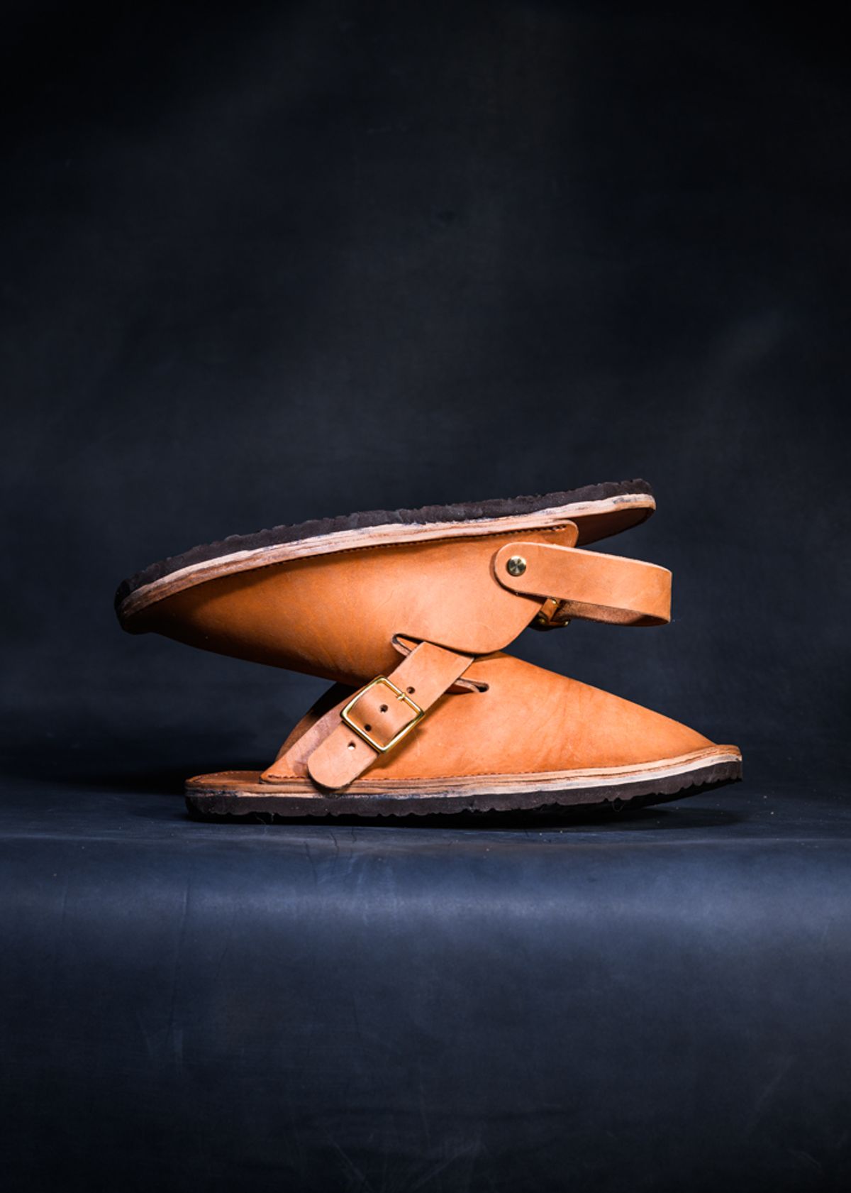 Photo by ABPhoto on February 26, 2026 of the Self-Made House Shoe in Horween Russet Horsehide Strips.