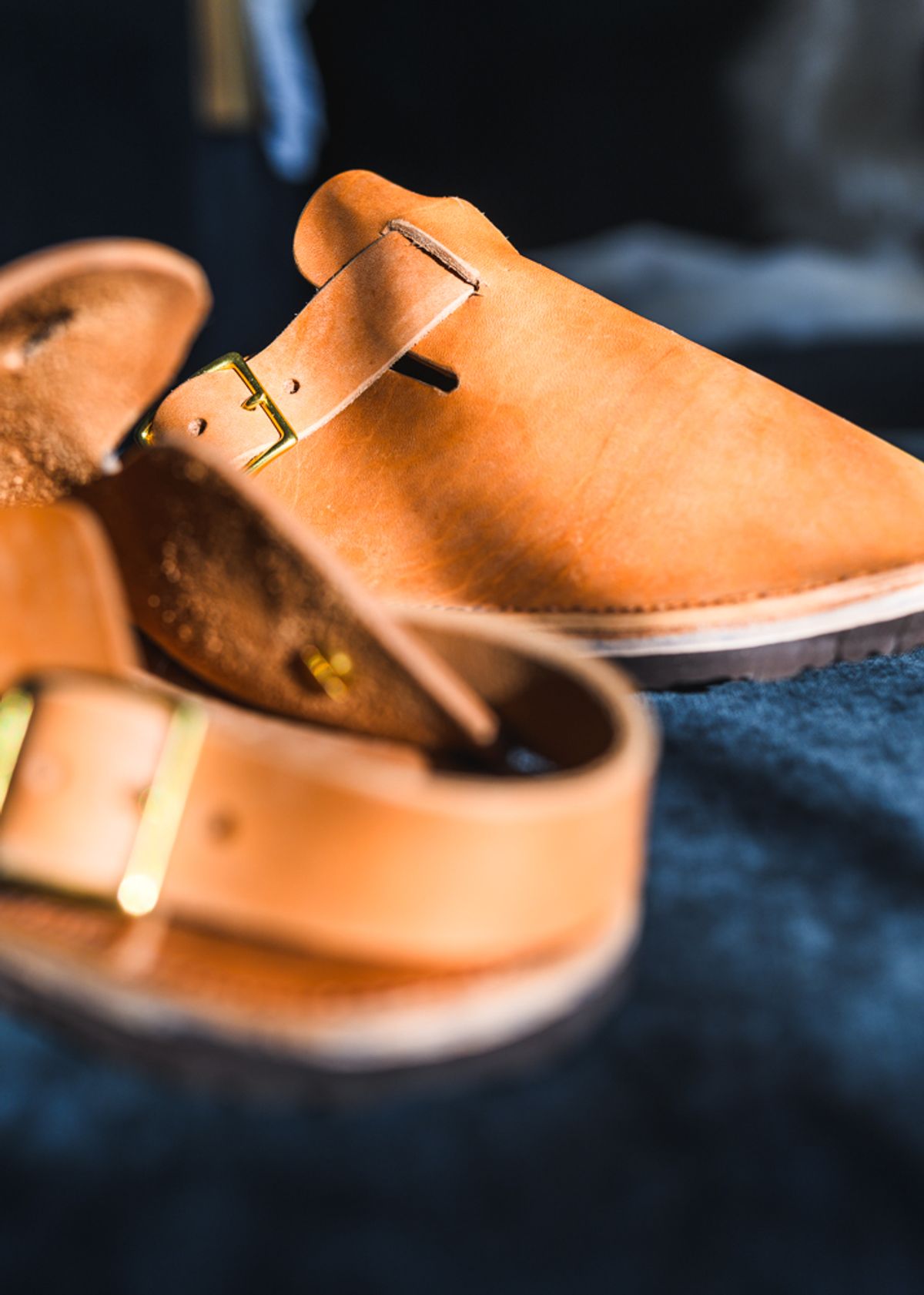 Photo by ABPhoto on February 26, 2026 of the Self-Made House Shoe in Horween Russet Horsehide Strips.