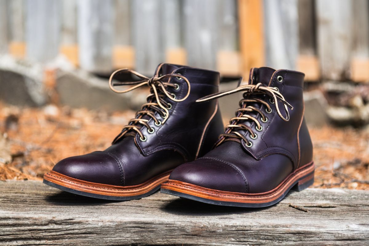 Photo by ABPhoto on April 21, 2022 of the Parkhurst The Richmond in Seidel Oxblood Double Shot.