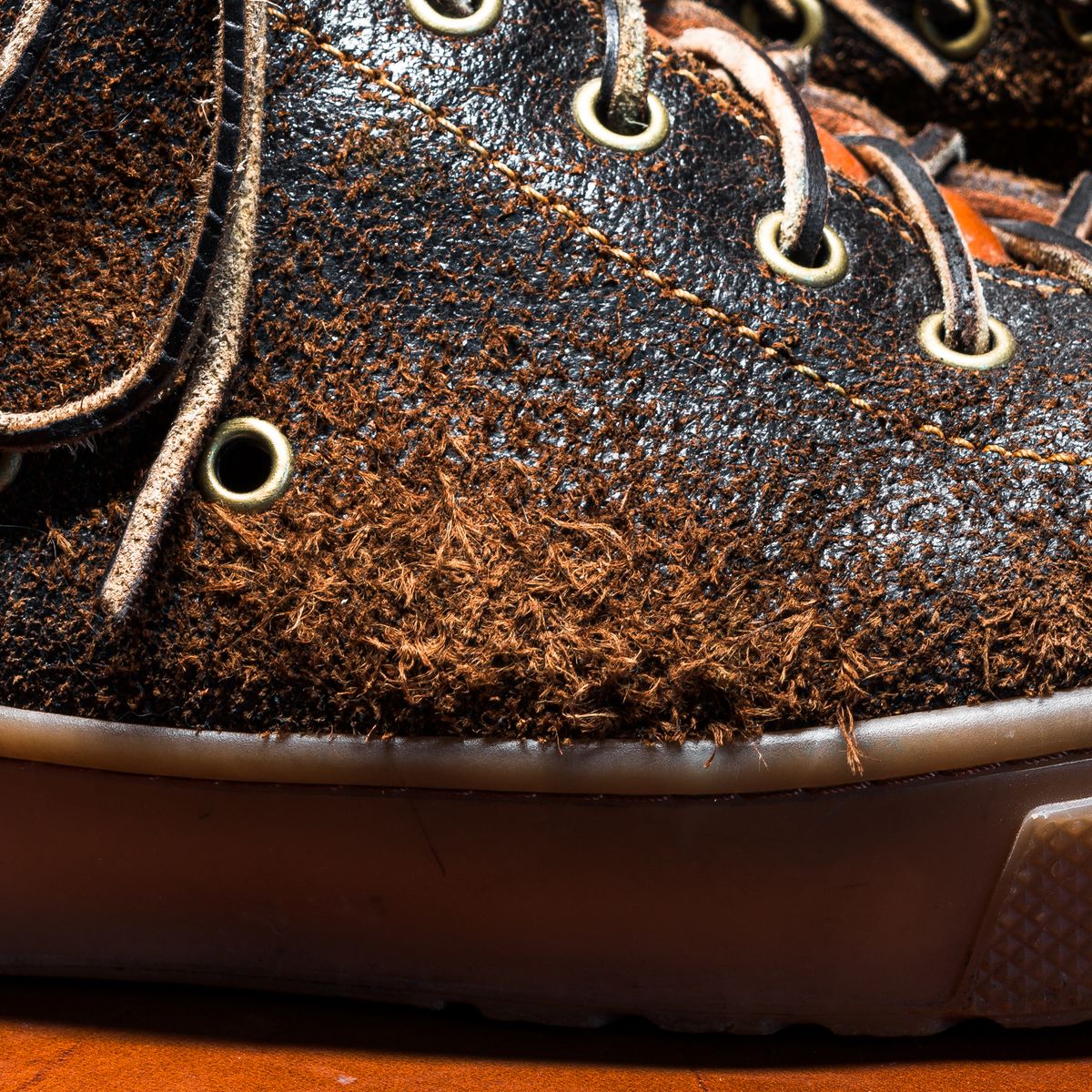 Photo by ABPhoto on April 1, 2026 of the BHHB Railtown in Horween Dark Brown Waxed Flesh & Wickett & Craig Russet Traditional Harness.