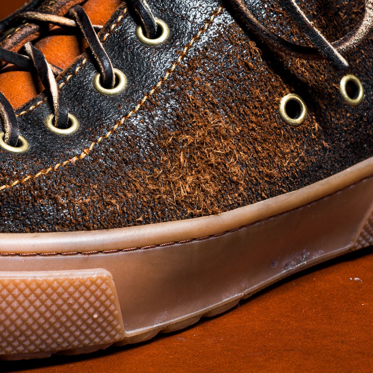 Photo by ABPhoto on April 1, 2026 of the BHHB Railtown in Horween Dark Brown Waxed Flesh & Wickett & Craig Russet Traditional Harness.