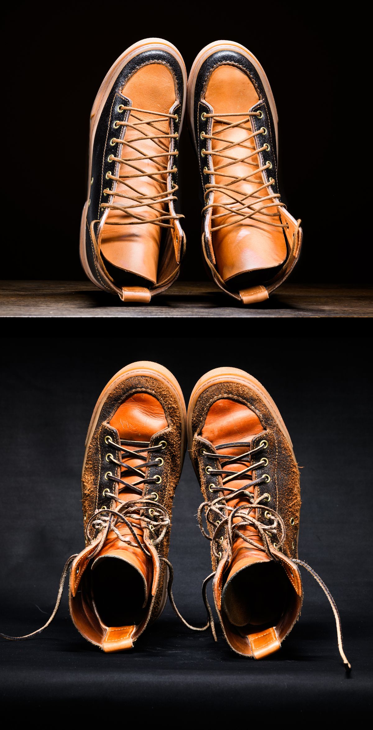 Photo by ABPhoto on April 3, 2026 of the BHHB Railtown in Horween Dark Brown Waxed Flesh & Wickett & Craig Russet Traditional Harness.