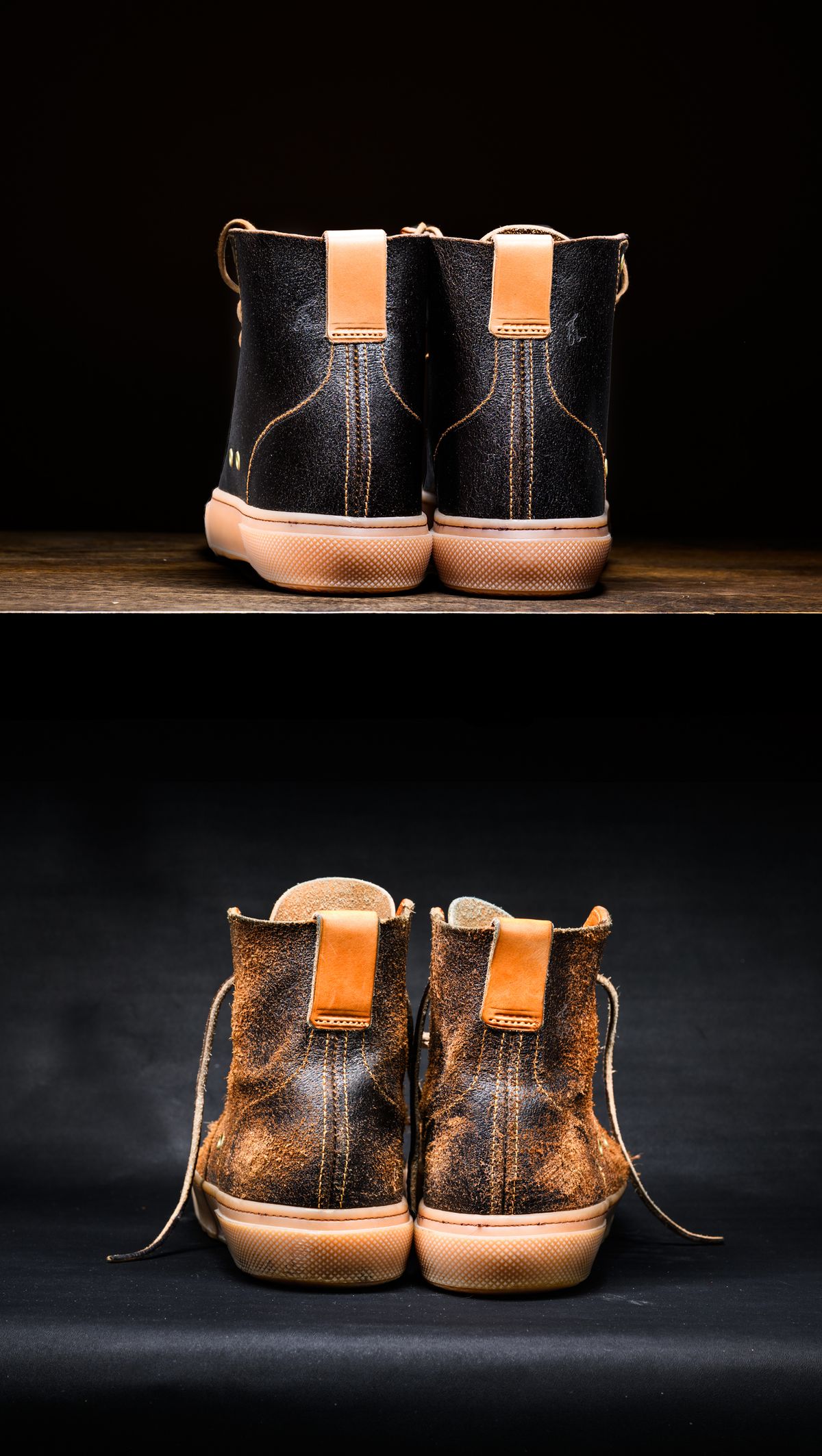 Photo by ABPhoto on April 3, 2026 of the BHHB Railtown in Horween Dark Brown Waxed Flesh & Wickett & Craig Russet Traditional Harness.