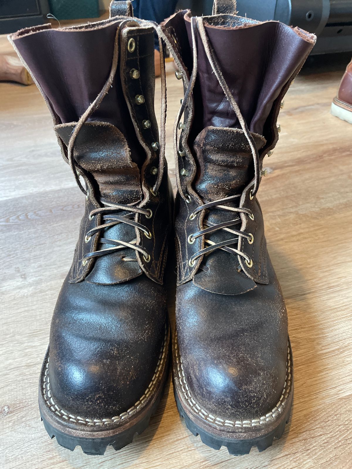 Photo by mjones21 on May 1, 2023 of the Nicks Overlander in Horween Brown Waxed Flesh.