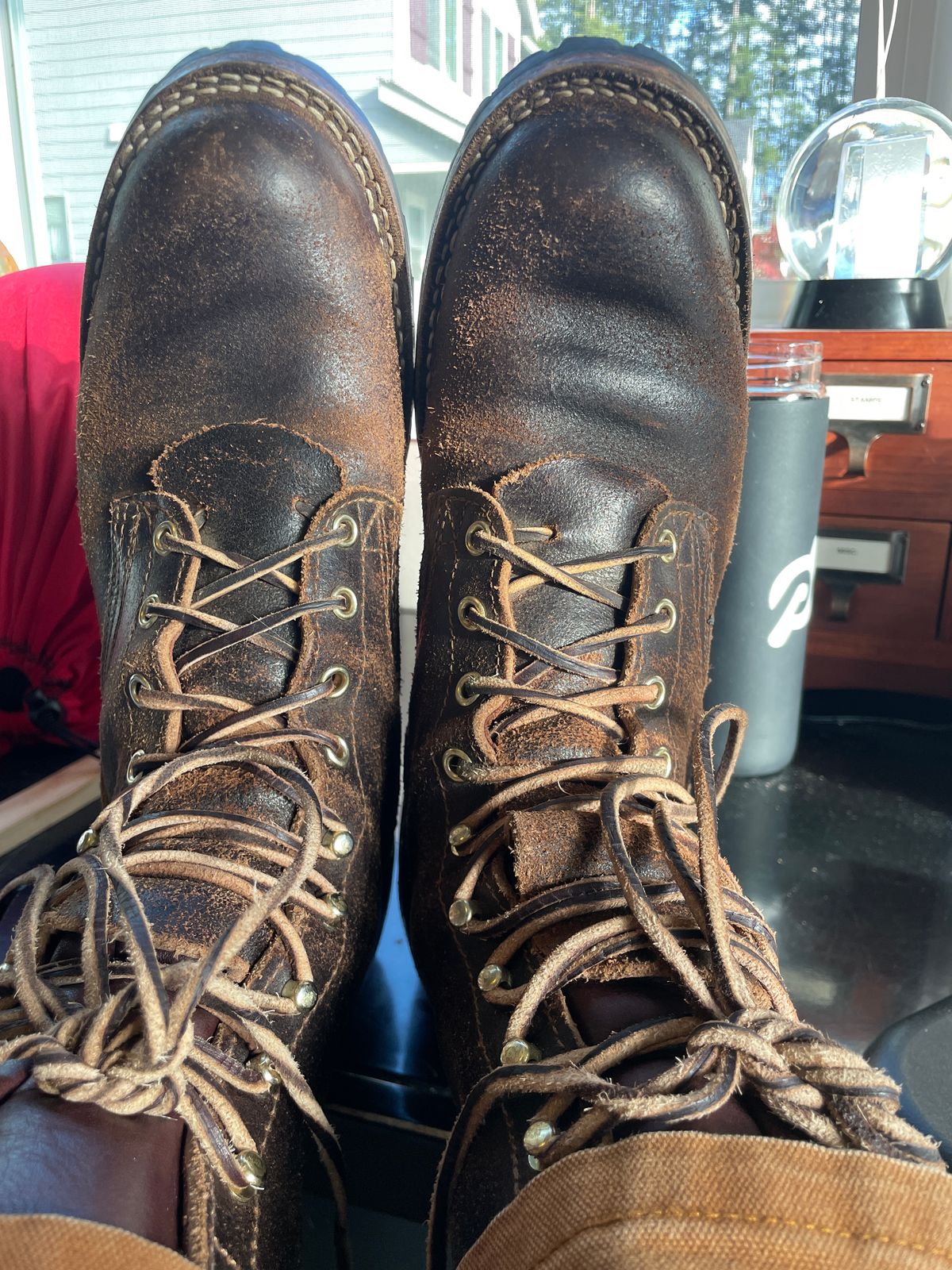 Photo by mjones21 on November 15, 2023 of the Nicks Overlander in Horween Brown Waxed Flesh.