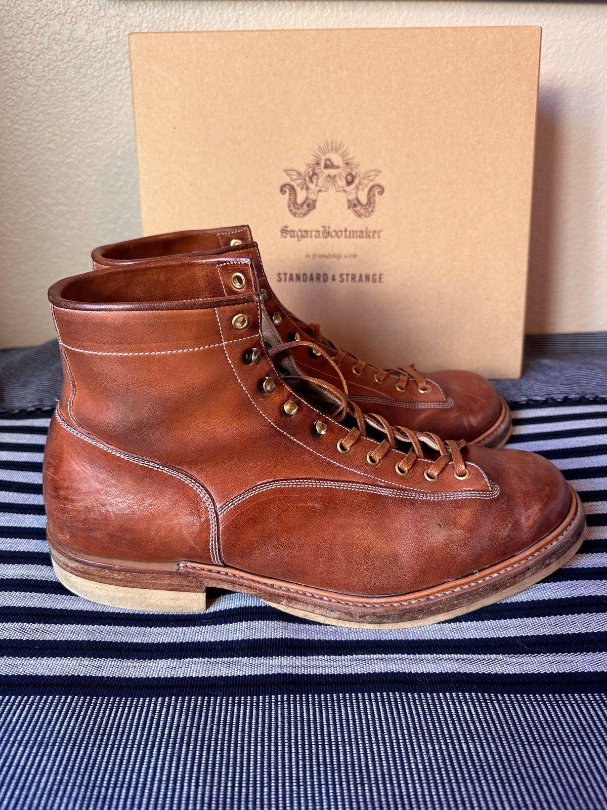 Photo by nedbass on February 4, 2024 of the Sagara Valiant in Conceria Cloe Crust Shell Cordovan.