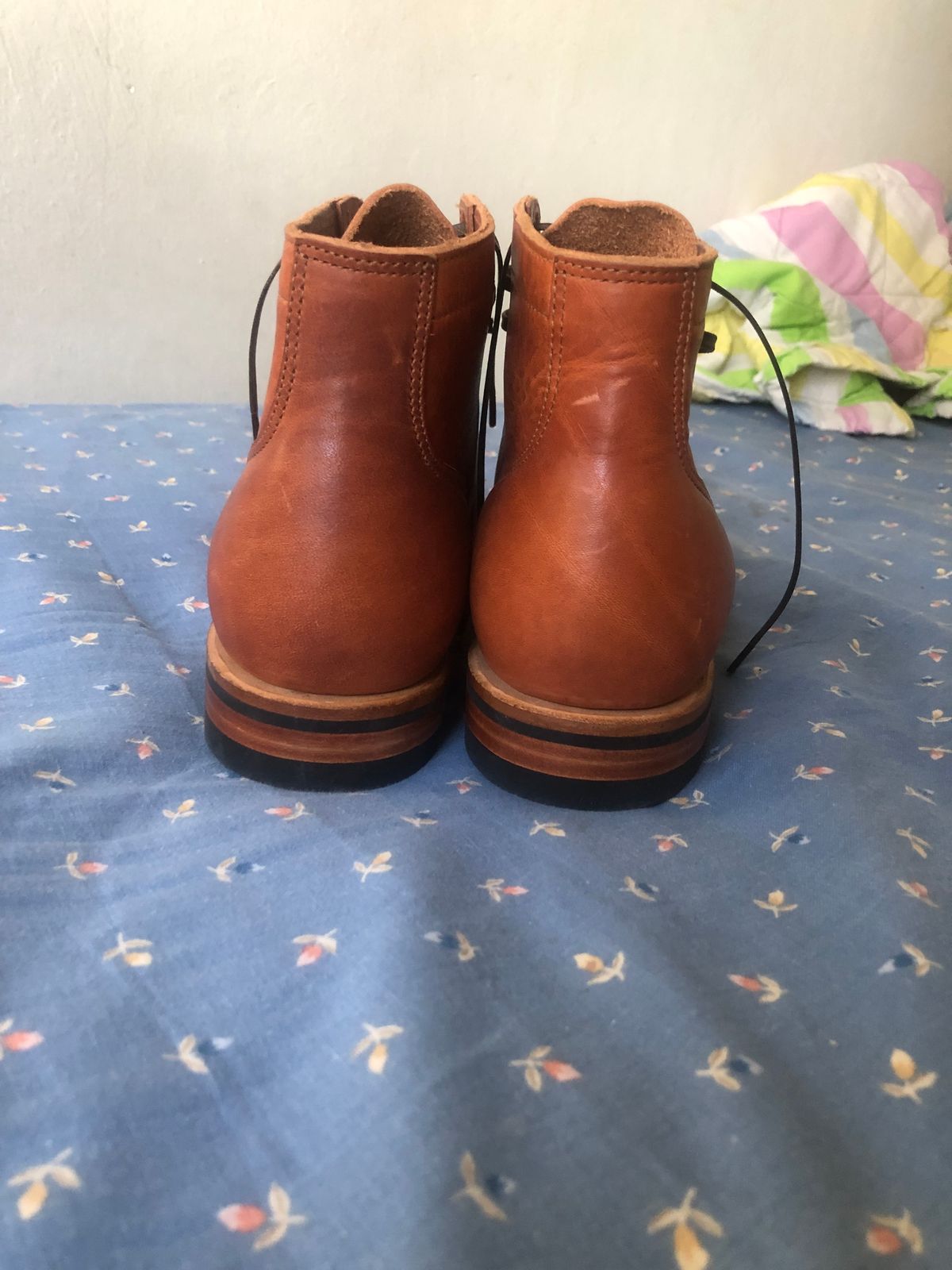 Photo by AiPhuGyu on October 6, 2025 of the Viberg Service Boot BCT in Horween Natural Dublin.