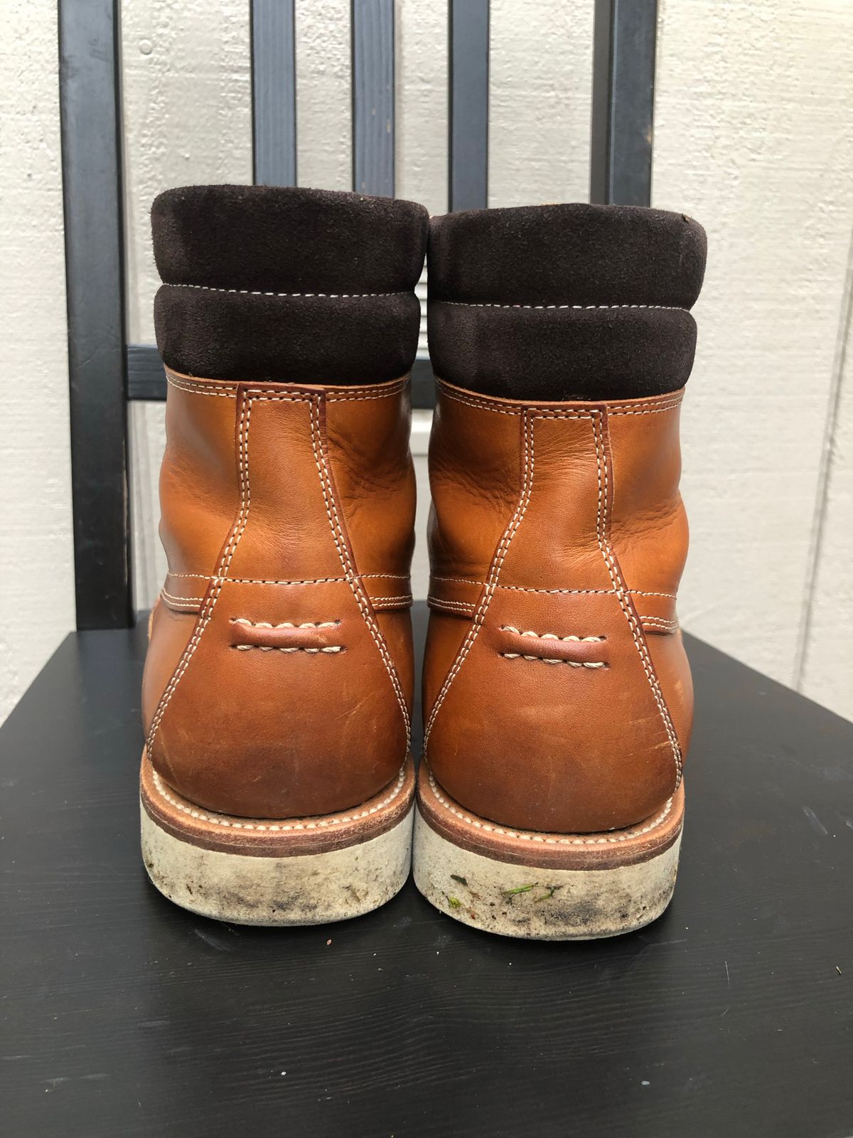 Photo by AiPhuGyu on November 5, 2022 of the Grant Stone Field Boot in Badalassi Carlo Saddle Tan Minerva.