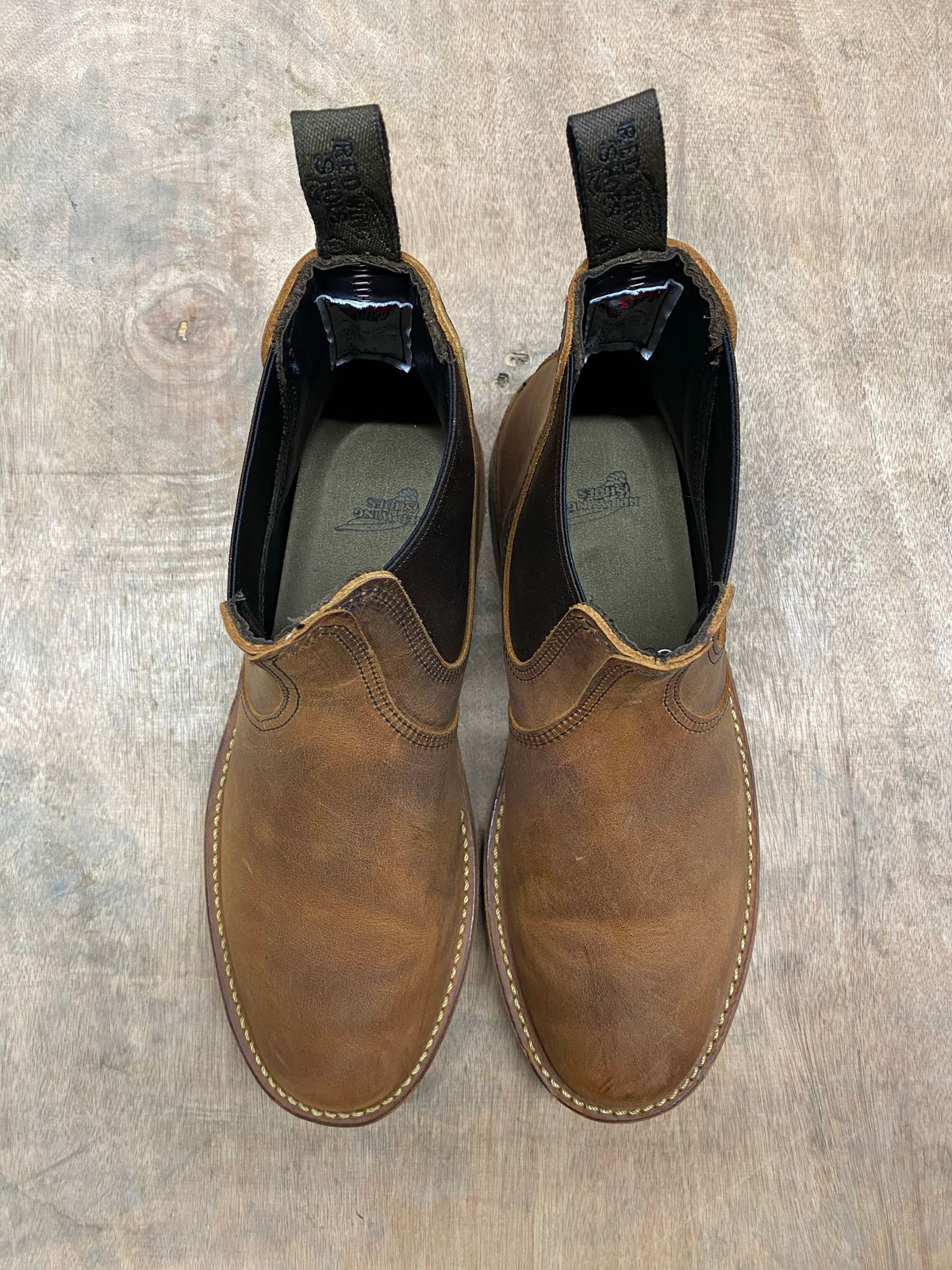 Photo by rciuchta on November 4, 2022 of the Red Wing Weekender Chelsea in S.B. Foot Copper Rough and Tough.