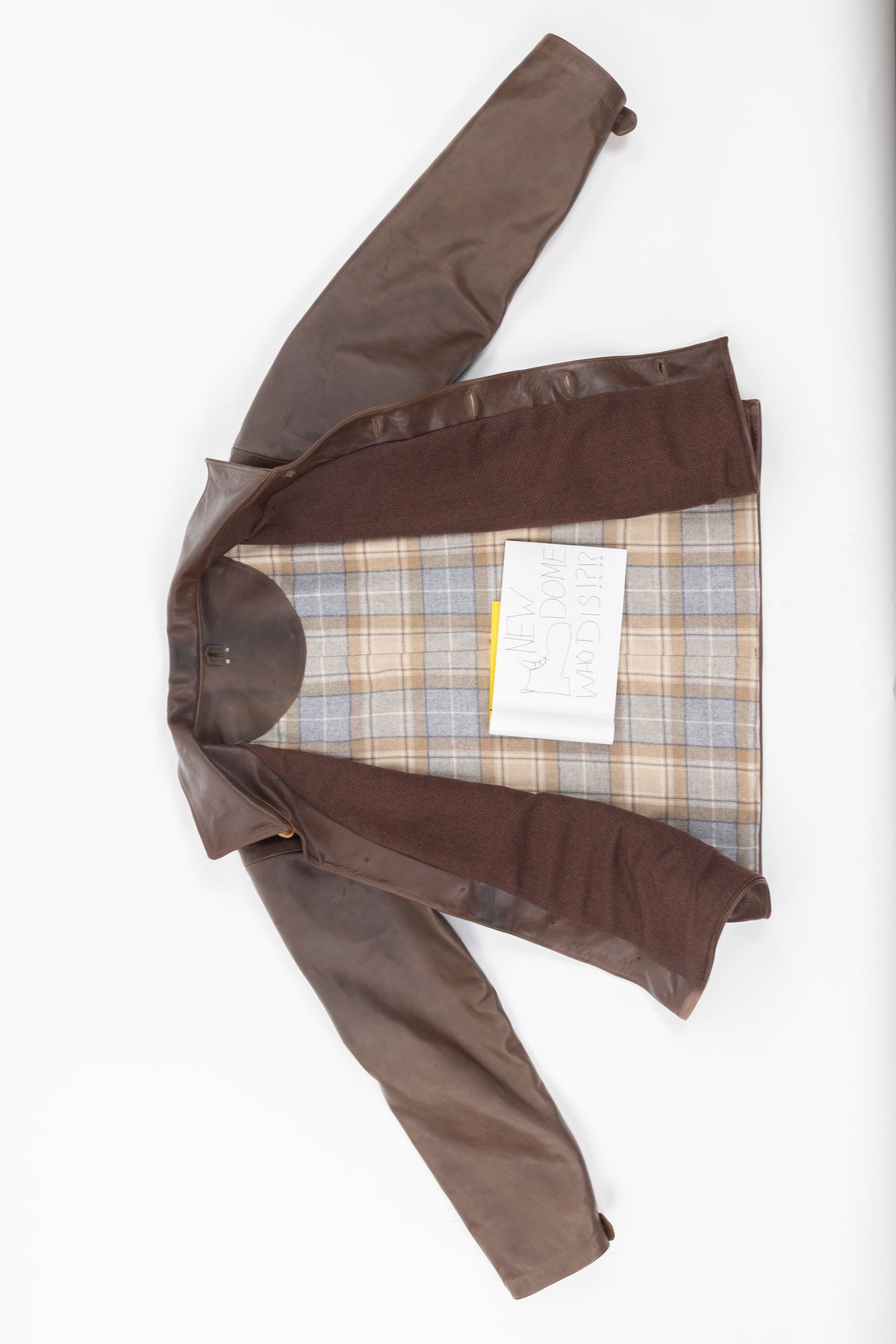 Photo by montyberns on October 5, 2025 of the House Of Berns Set Design Jacket in Horween Esspresso Vermont DHF.