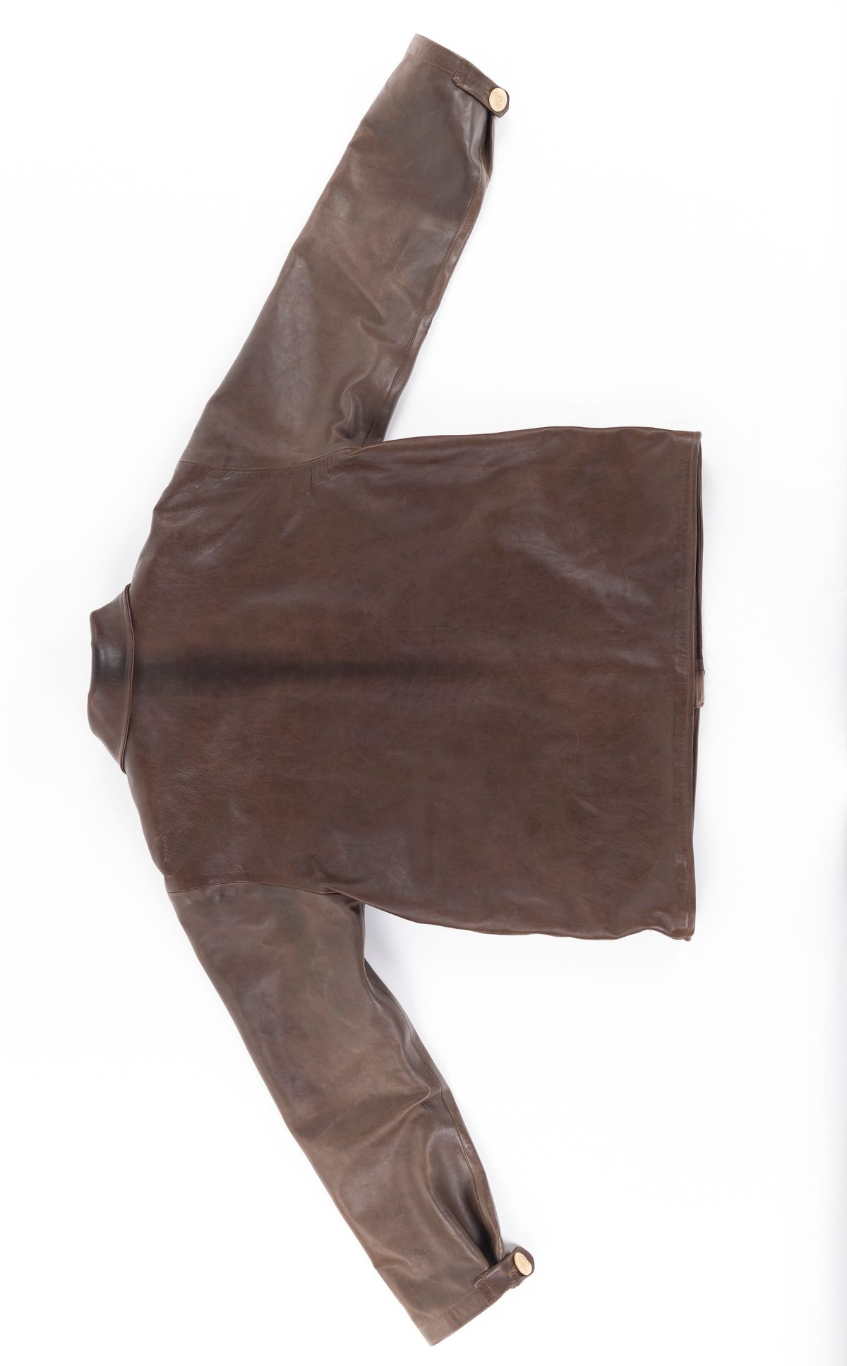 Photo by montyberns on November 6, 2025 of the House Of Berns Set Design Jacket in Horween Esspresso Vermont DHF.