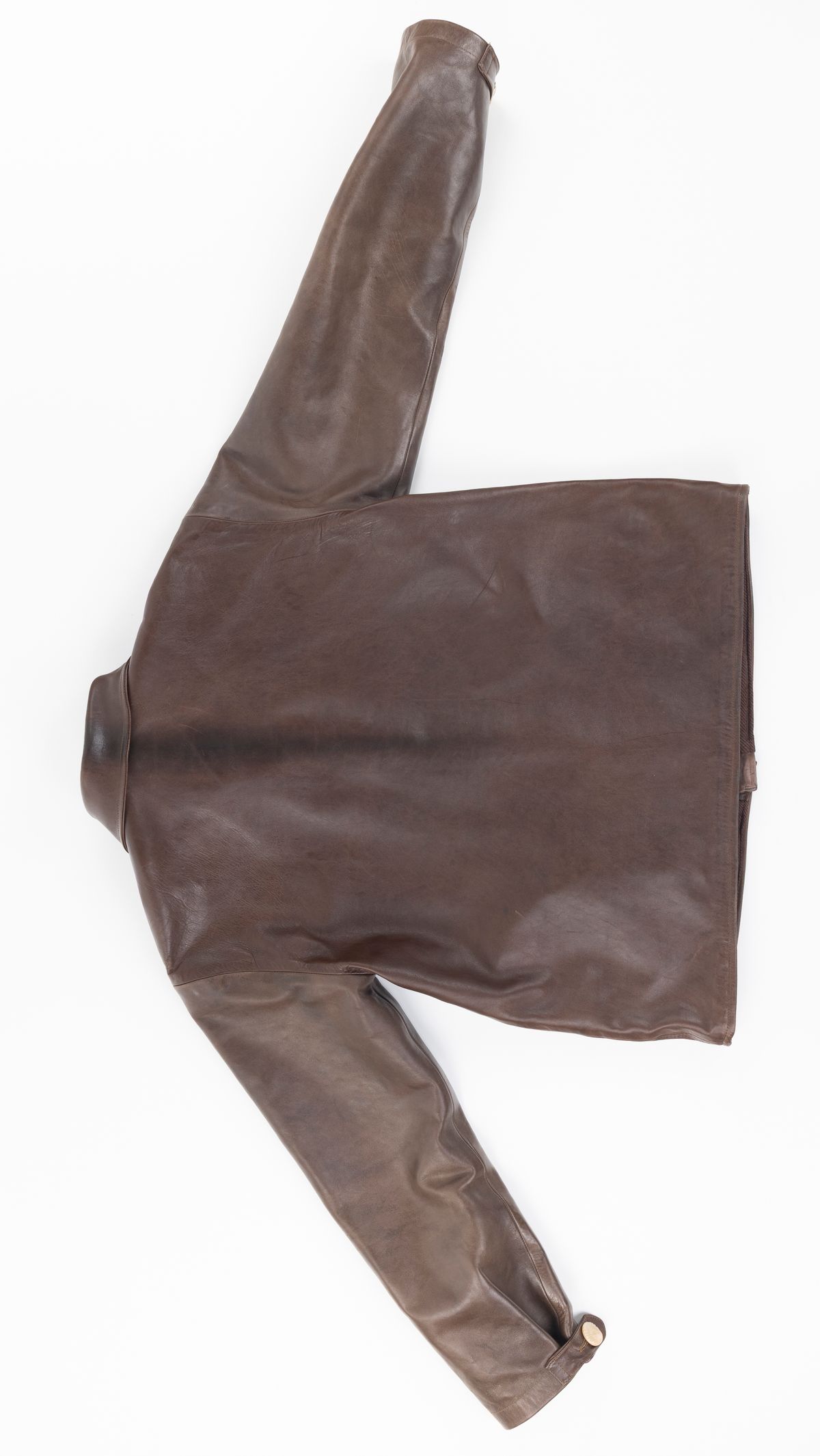 Photo by montyberns on February 3, 2026 of the House Of Berns Set Design Jacket in Horween Esspresso Vermont DHF.