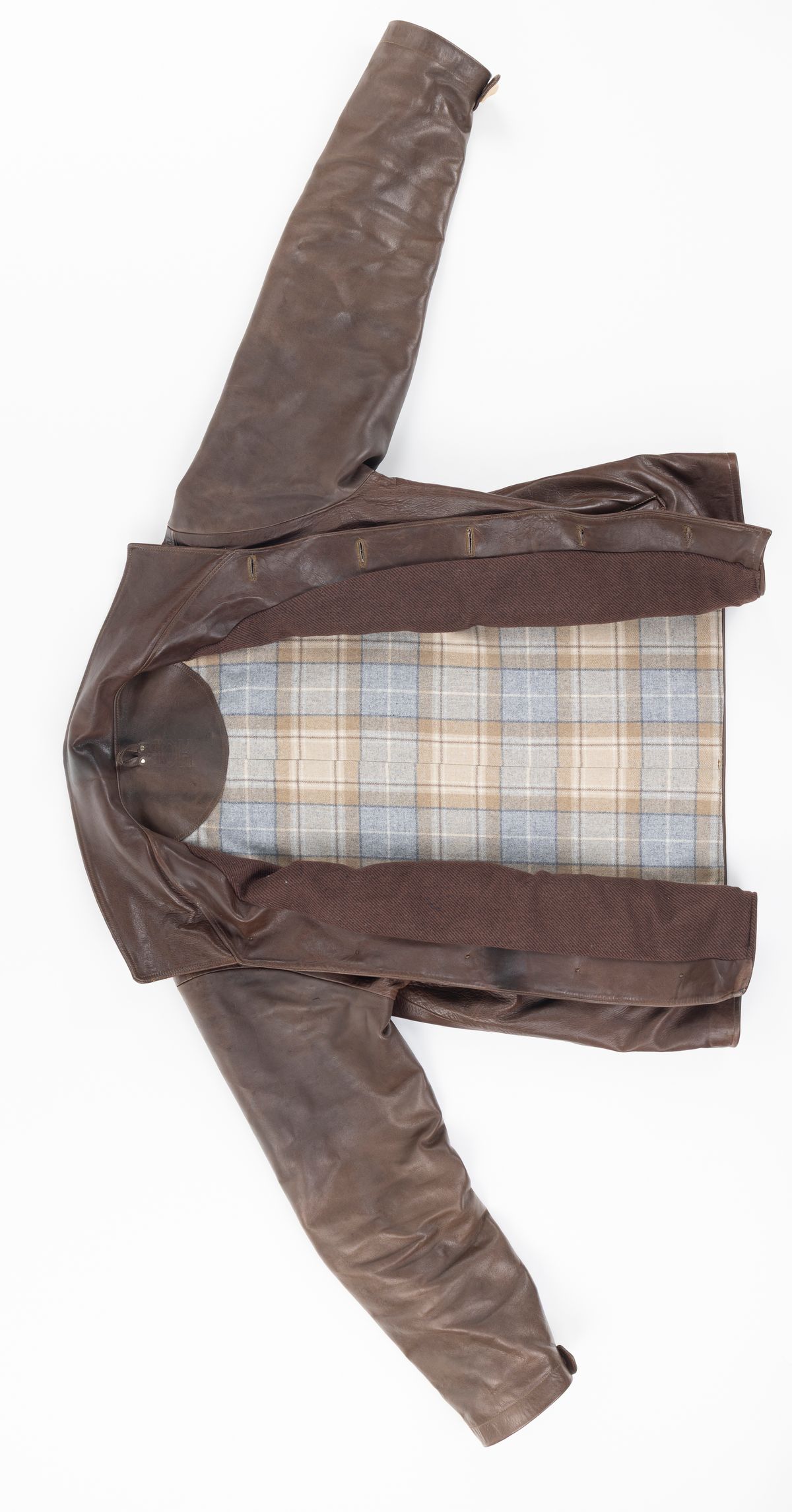 Photo by montyberns on February 3, 2026 of the House Of Berns Set Design Jacket in Horween Esspresso Vermont DHF.