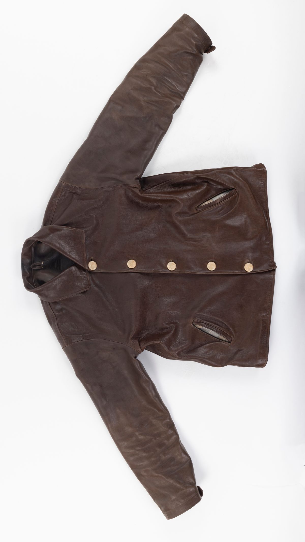 Photo by montyberns on March 31, 2026 of the House Of Berns Set Design Jacket in Horween Esspresso Vermont DHF.