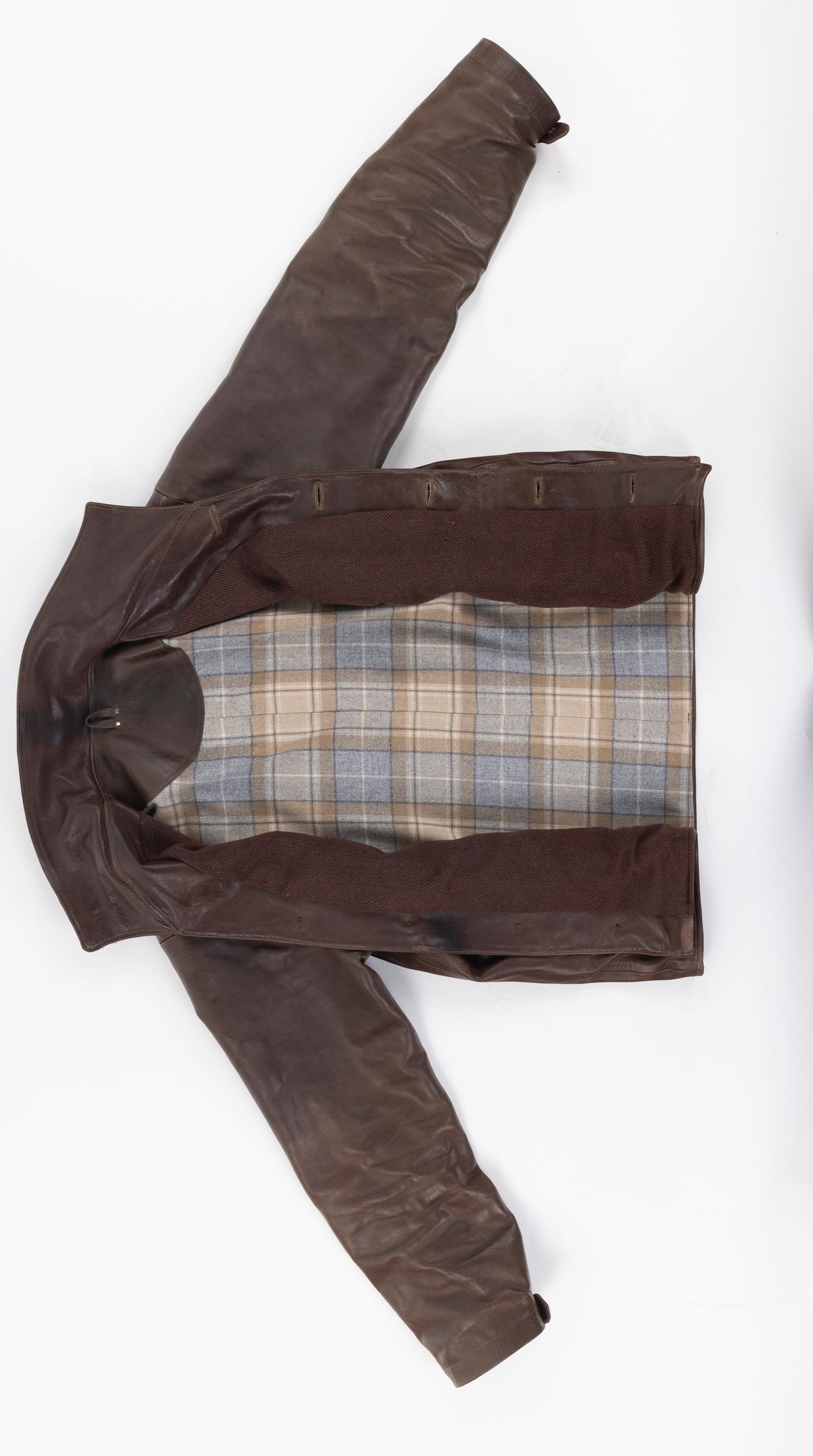 Photo by montyberns on March 31, 2026 of the House Of Berns Set Design Jacket in Horween Esspresso Vermont DHF.