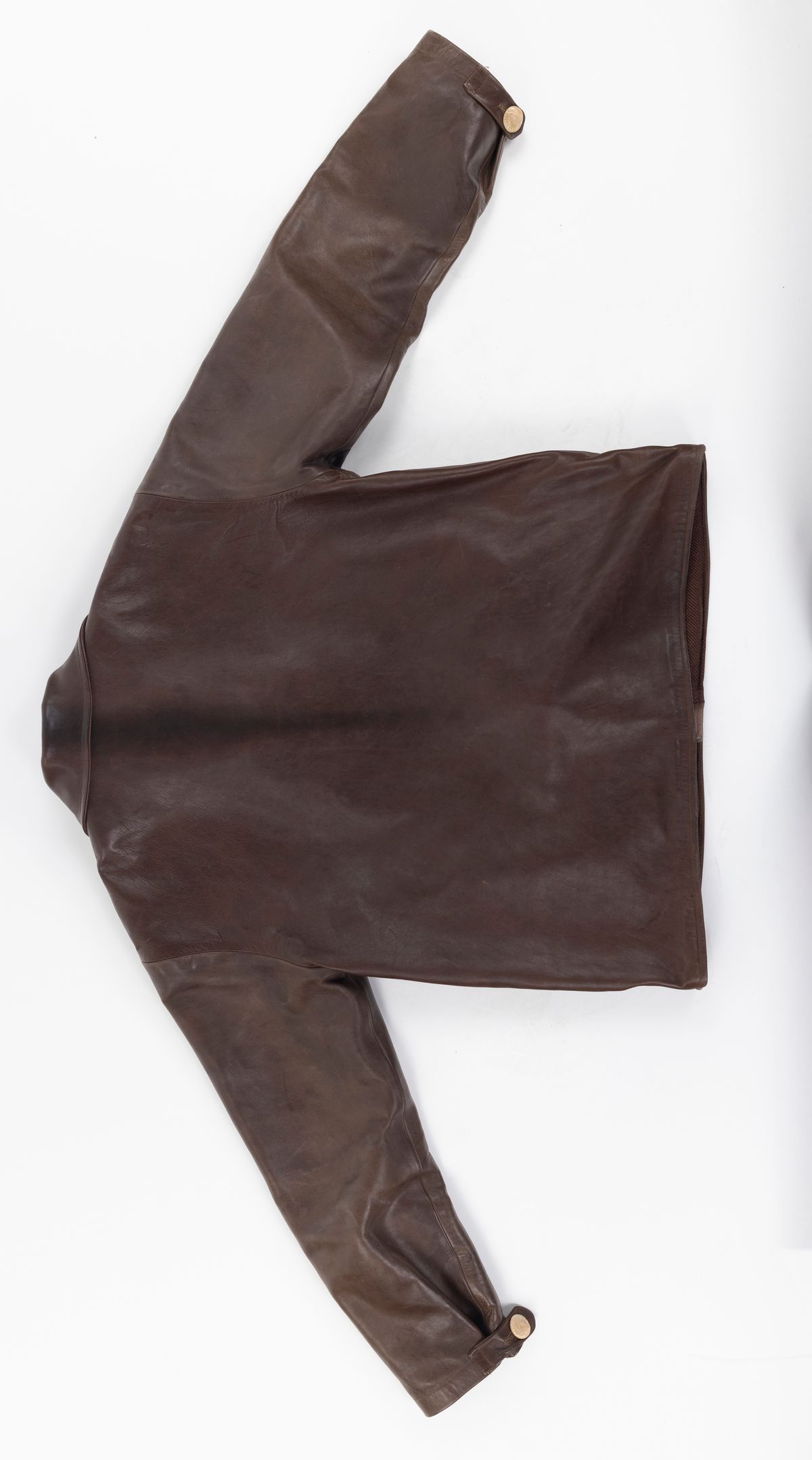 Photo by montyberns on March 31, 2026 of the House Of Berns Set Design Jacket in Horween Esspresso Vermont DHF.