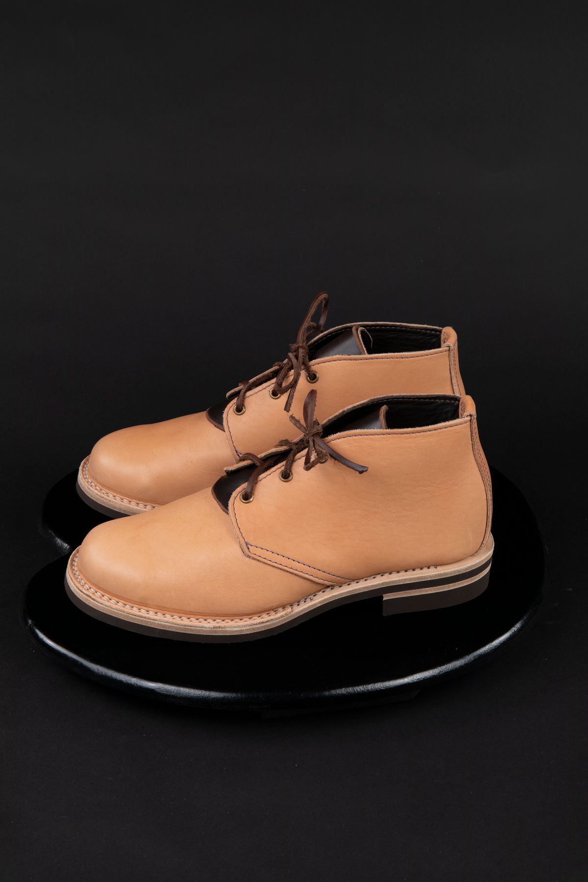 Photo by montyberns on October 1, 2022 of the Wesco Unlisted Model in Horween Natural Essex.