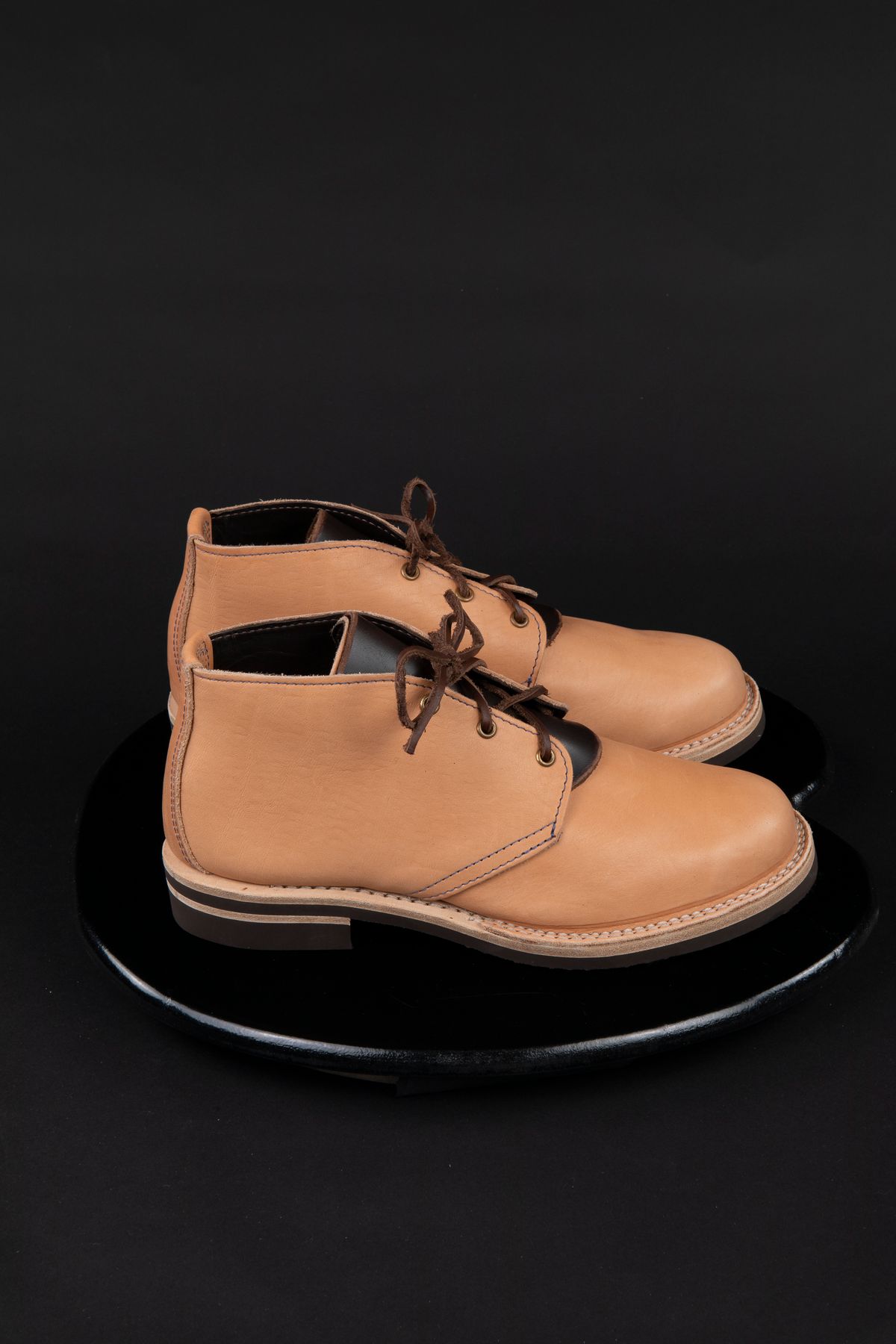 Photo by montyberns on October 1, 2022 of the Wesco Unlisted Model in Horween Natural Essex.