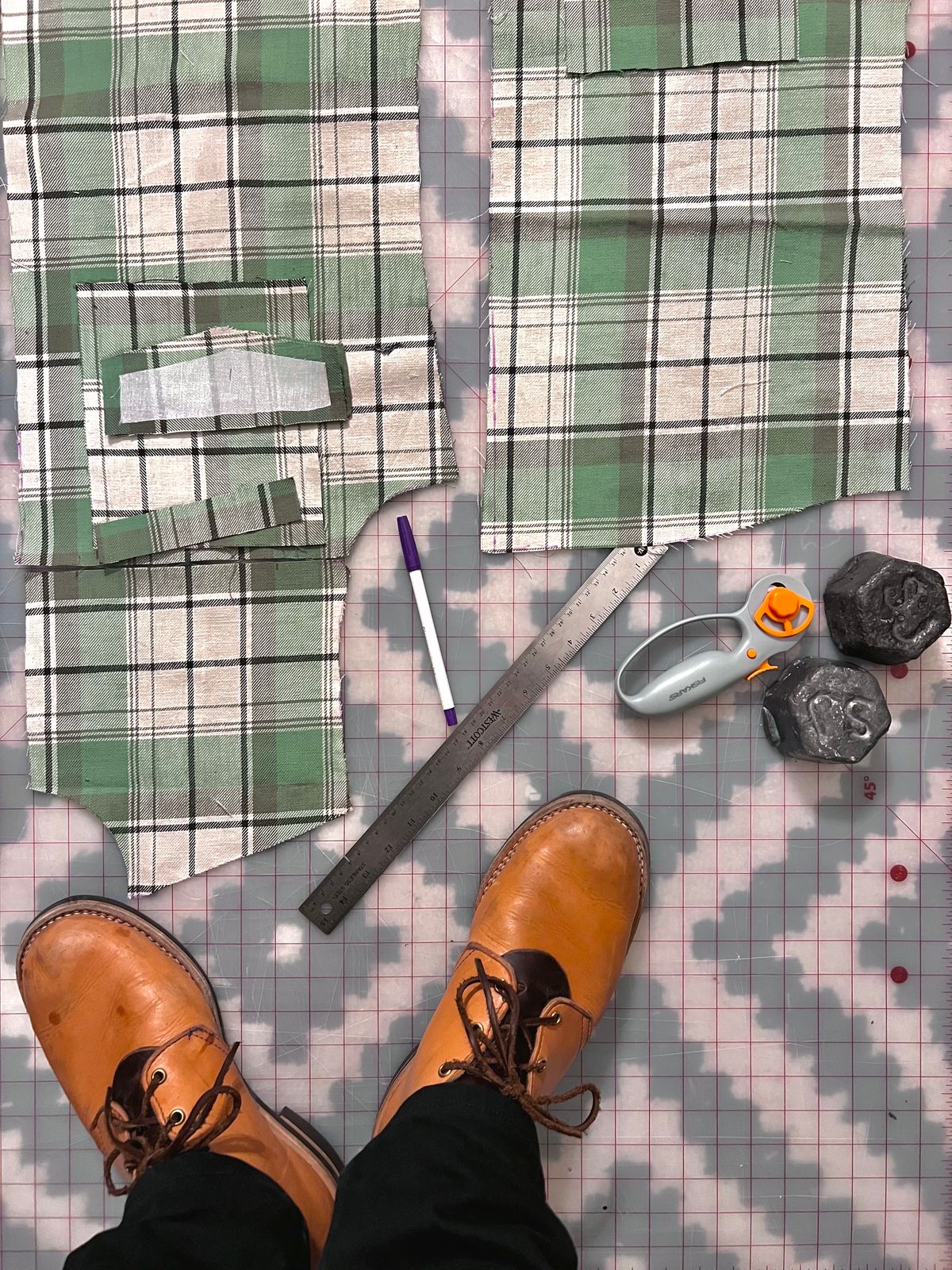 Photo by montyberns on December 5, 2022 of the Wesco Unlisted Model in Horween Natural Essex.