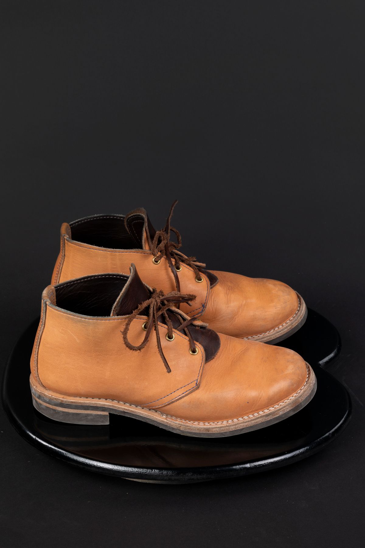 Photo by montyberns on December 5, 2022 of the Wesco Unlisted Model in Horween Natural Essex.