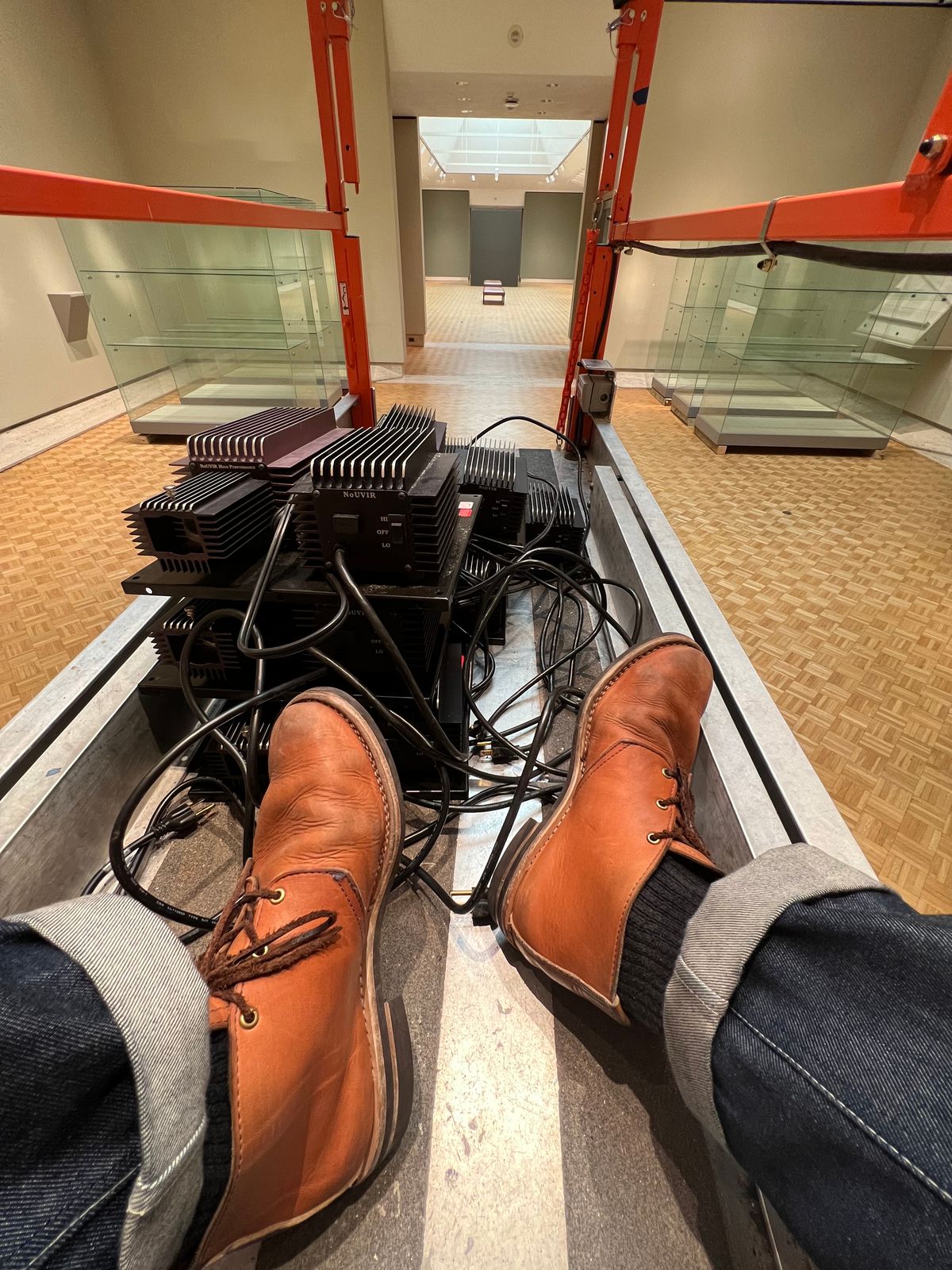 Photo by montyberns on March 3, 2023 of the Wesco Unlisted Model in Horween Natural Essex.