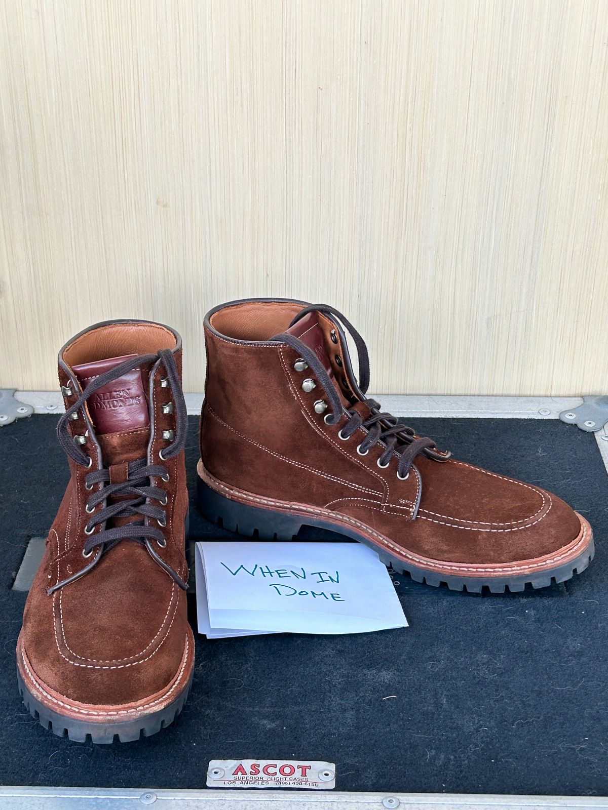 Photo by Mikejones100 on November 5, 2024 of the Allen Edmonds Freeport in Snuff Brown Weatherproof Suede.