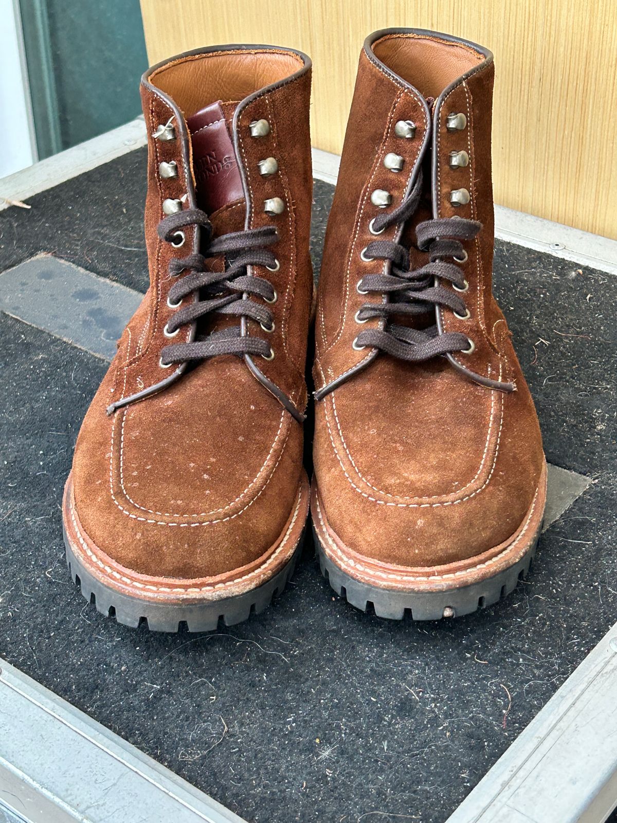 Photo by Mikejones100 on February 5, 2025 of the Allen Edmonds Freeport in Snuff Brown Weatherproof Suede.