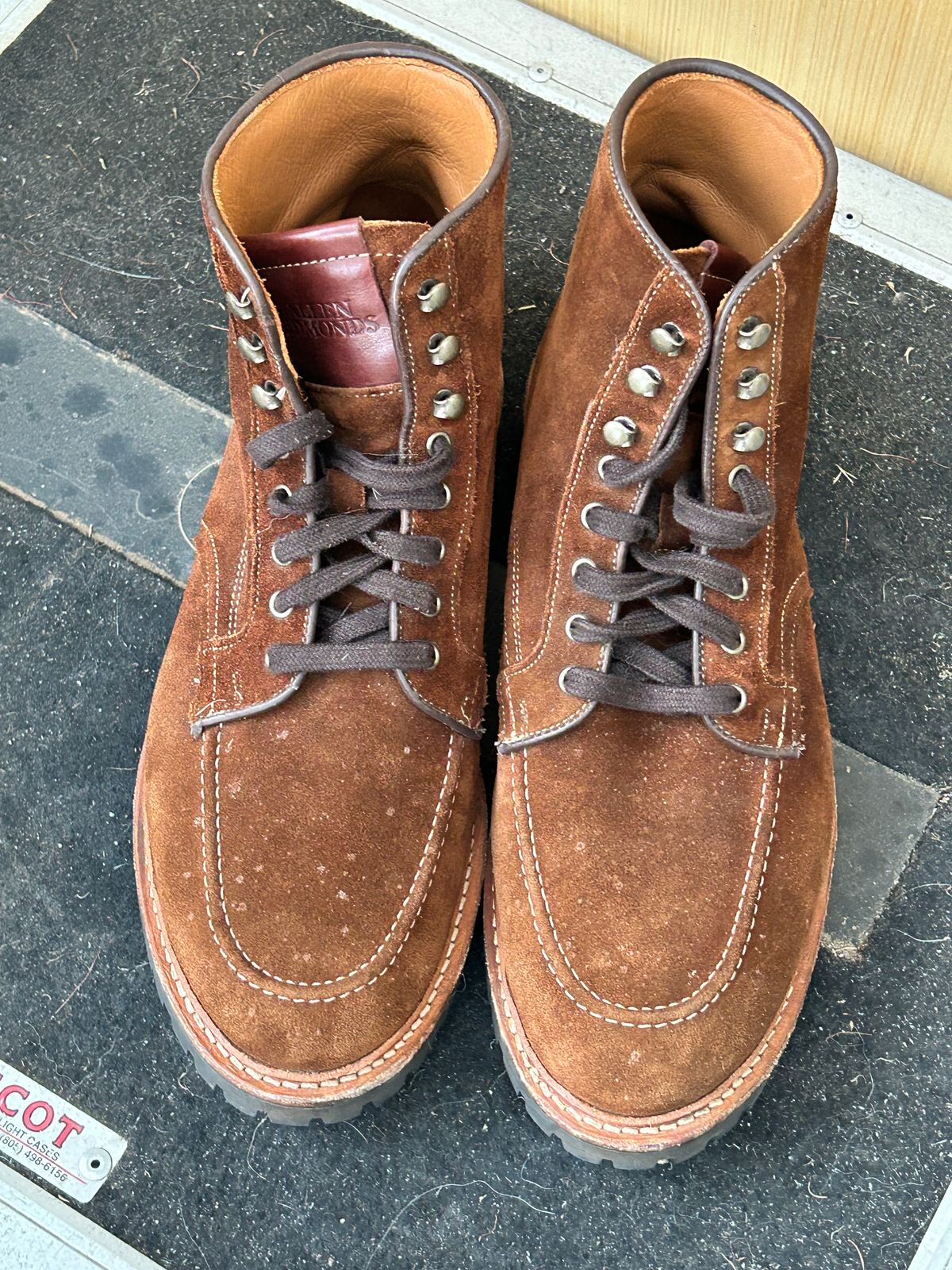 Photo by Mikejones100 on February 5, 2025 of the Allen Edmonds Freeport in Snuff Brown Weatherproof Suede.