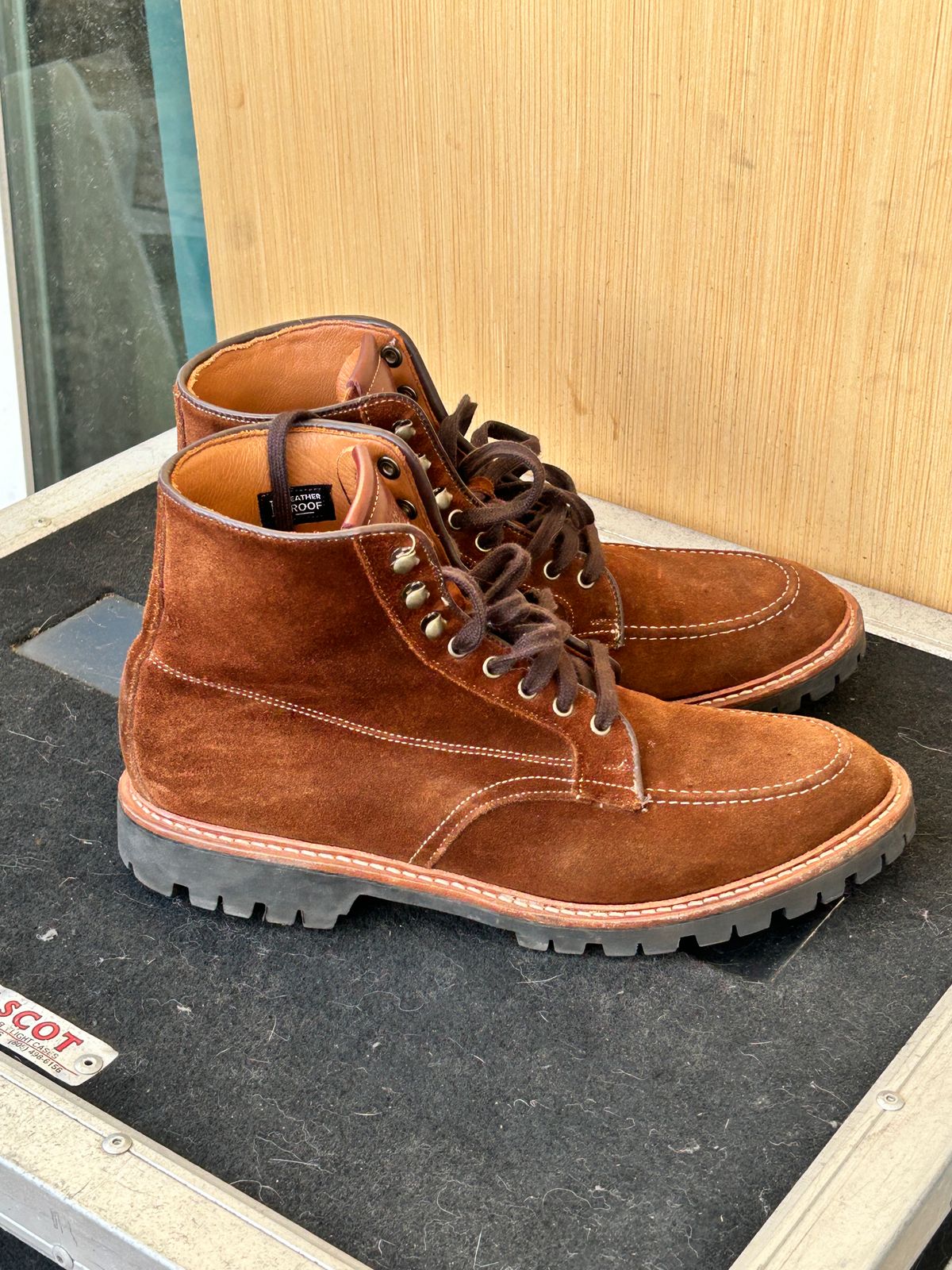 Photo by Mikejones100 on March 4, 2025 of the Allen Edmonds Freeport in Snuff Brown Weatherproof Suede.