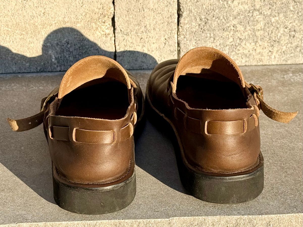 Photo by DMSR64 on November 3, 2025 of the Aurora Shoe Co. Middle English in Horween Dark Olive Chromexcel.