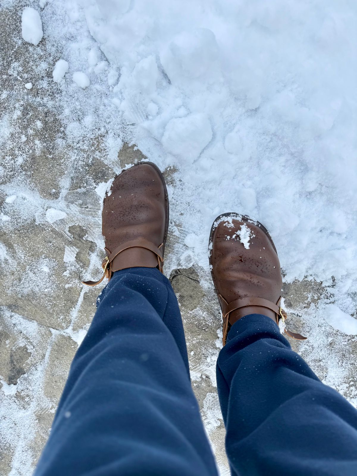 Photo by DMSR64 on December 2, 2025 of the Aurora Shoe Co. Middle English in Horween Dark Olive Chromexcel.